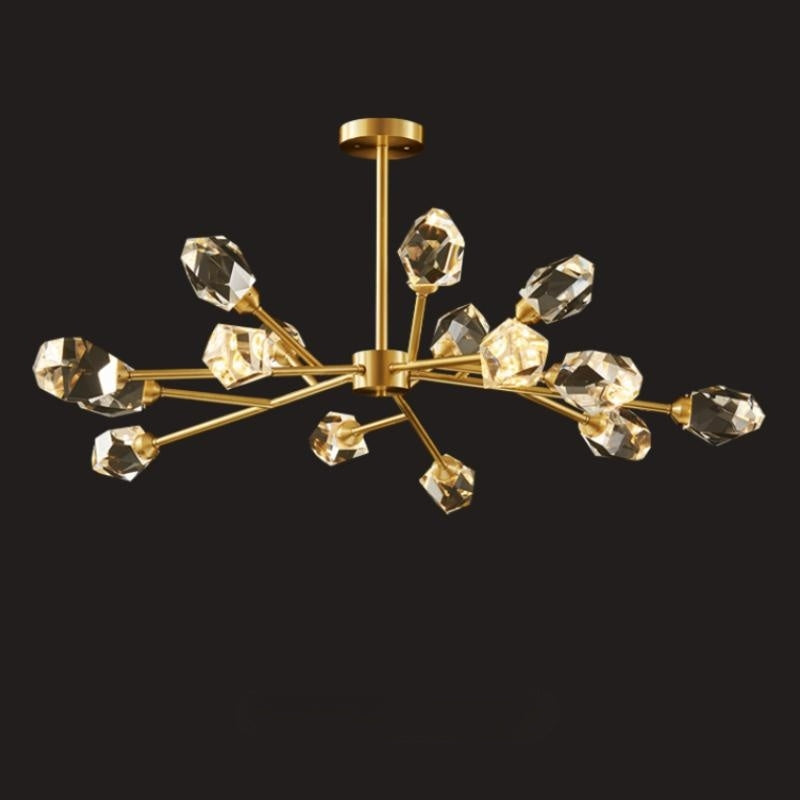 Kristy Luxurious Crystal Chandelier Living Room Golden - Neutralighting