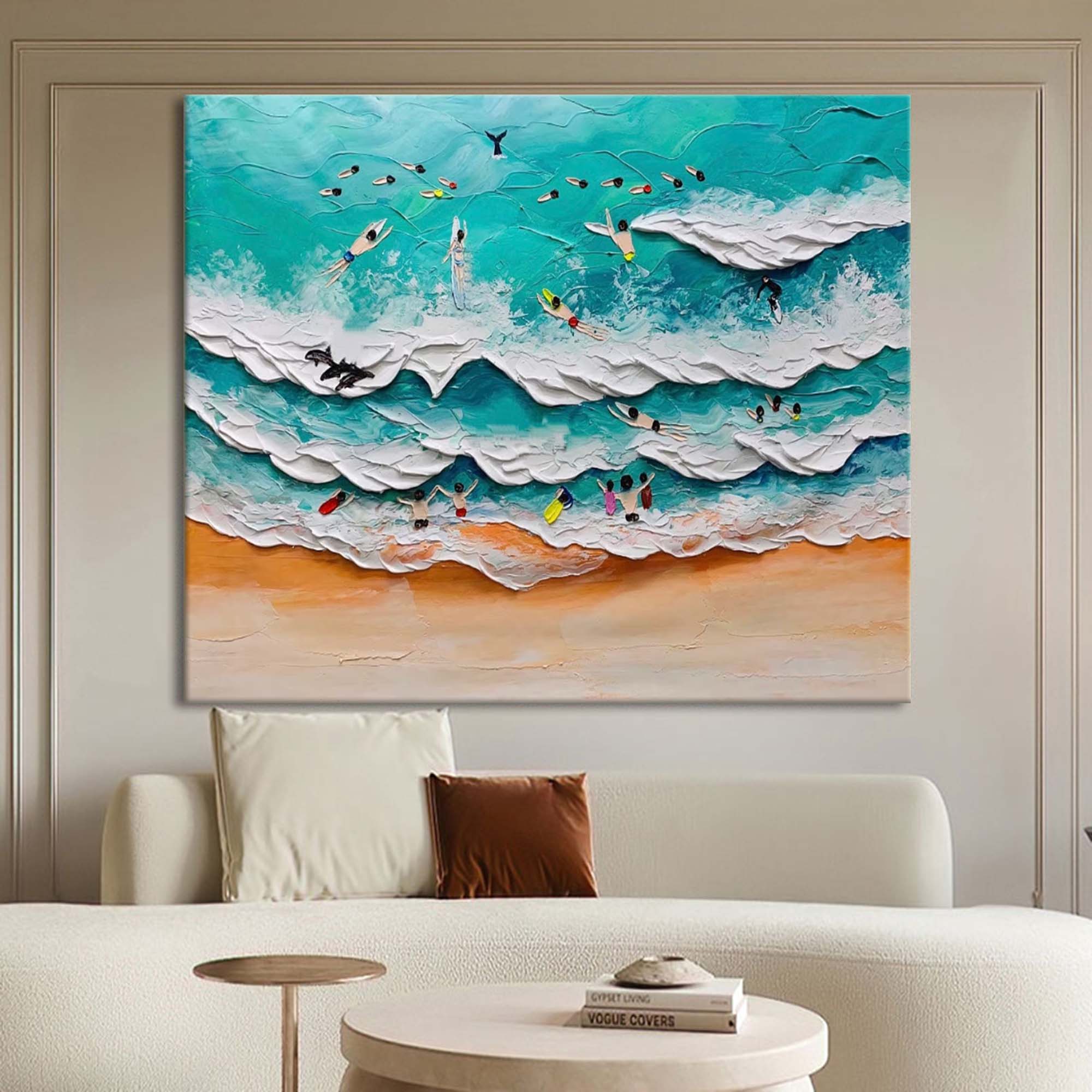 Plaster Art Texture Painting SG210 - Neutralighting