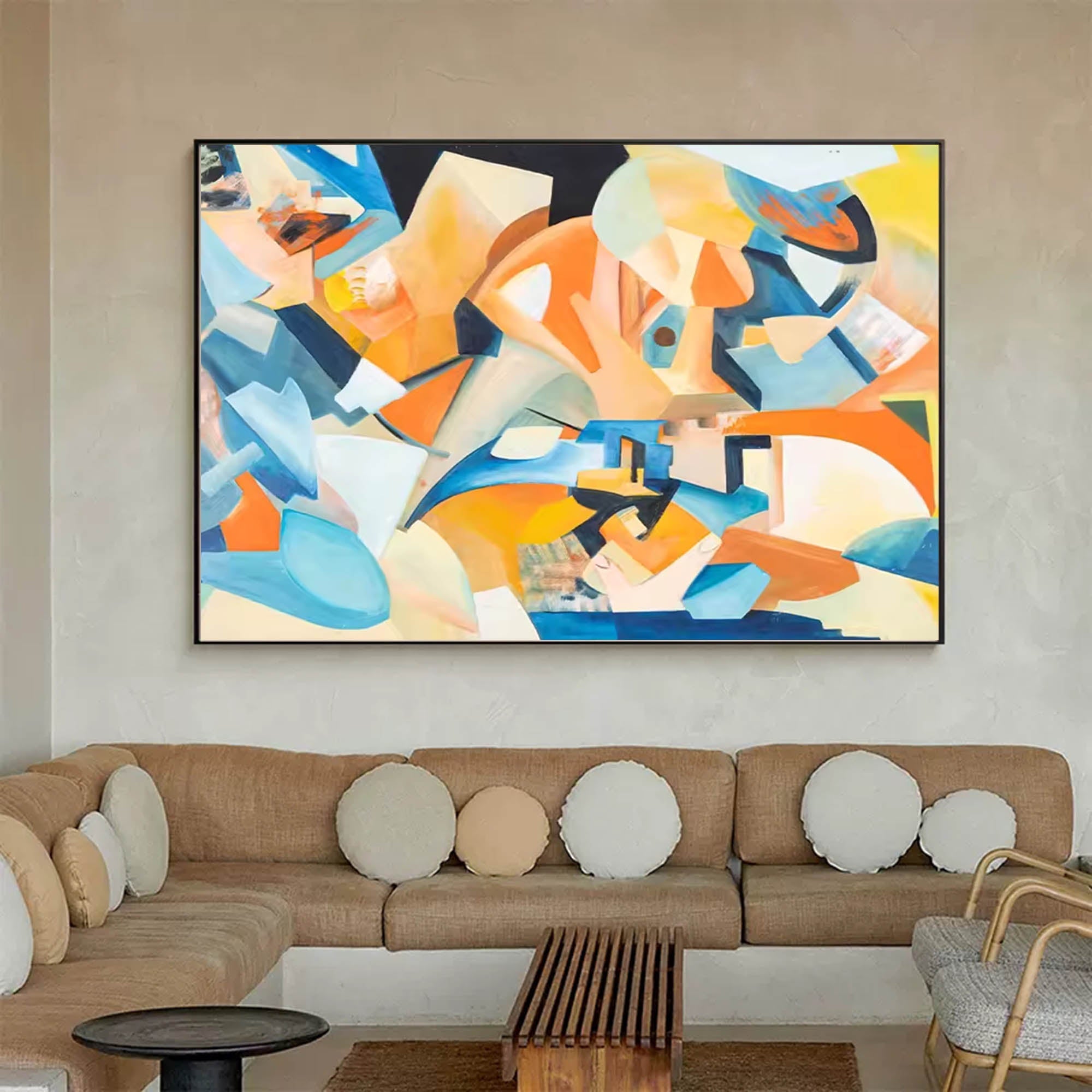 Abstract Canvas Art AB065 - Neutralighting