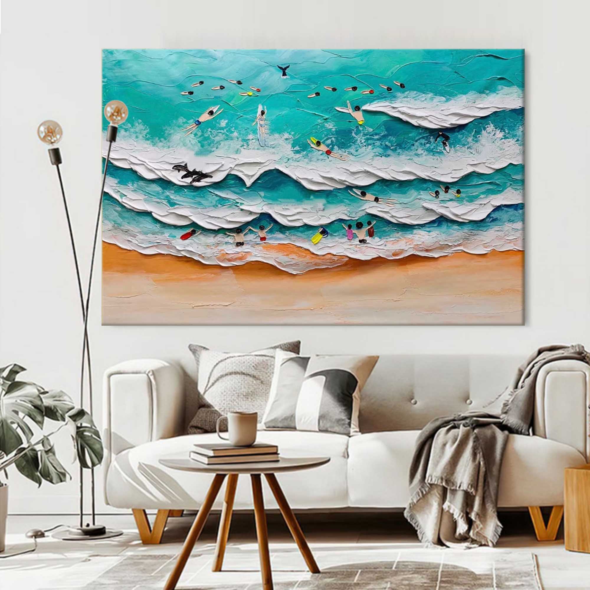 Plaster Art Texture Painting SG210 - Neutralighting