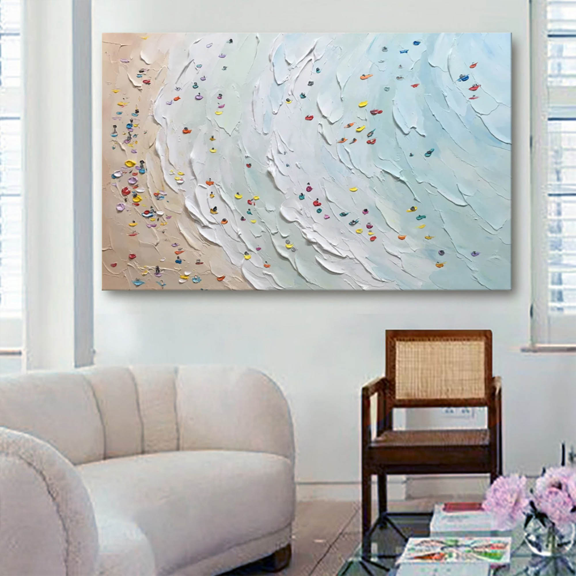 Plaster Art Texture Painting SG213 - Neutralighting