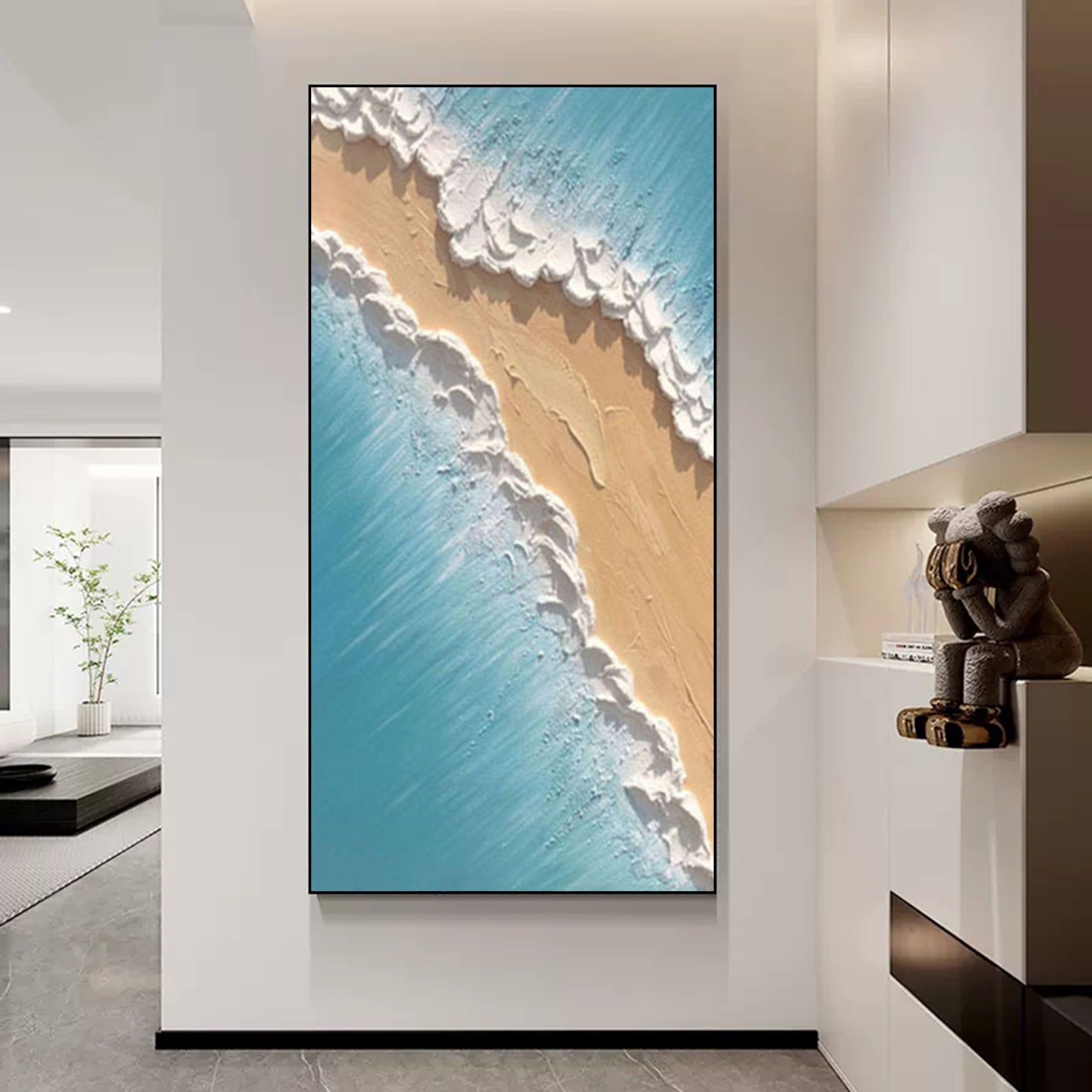Plaster Art Texture Painting SG025 - Neutralighting