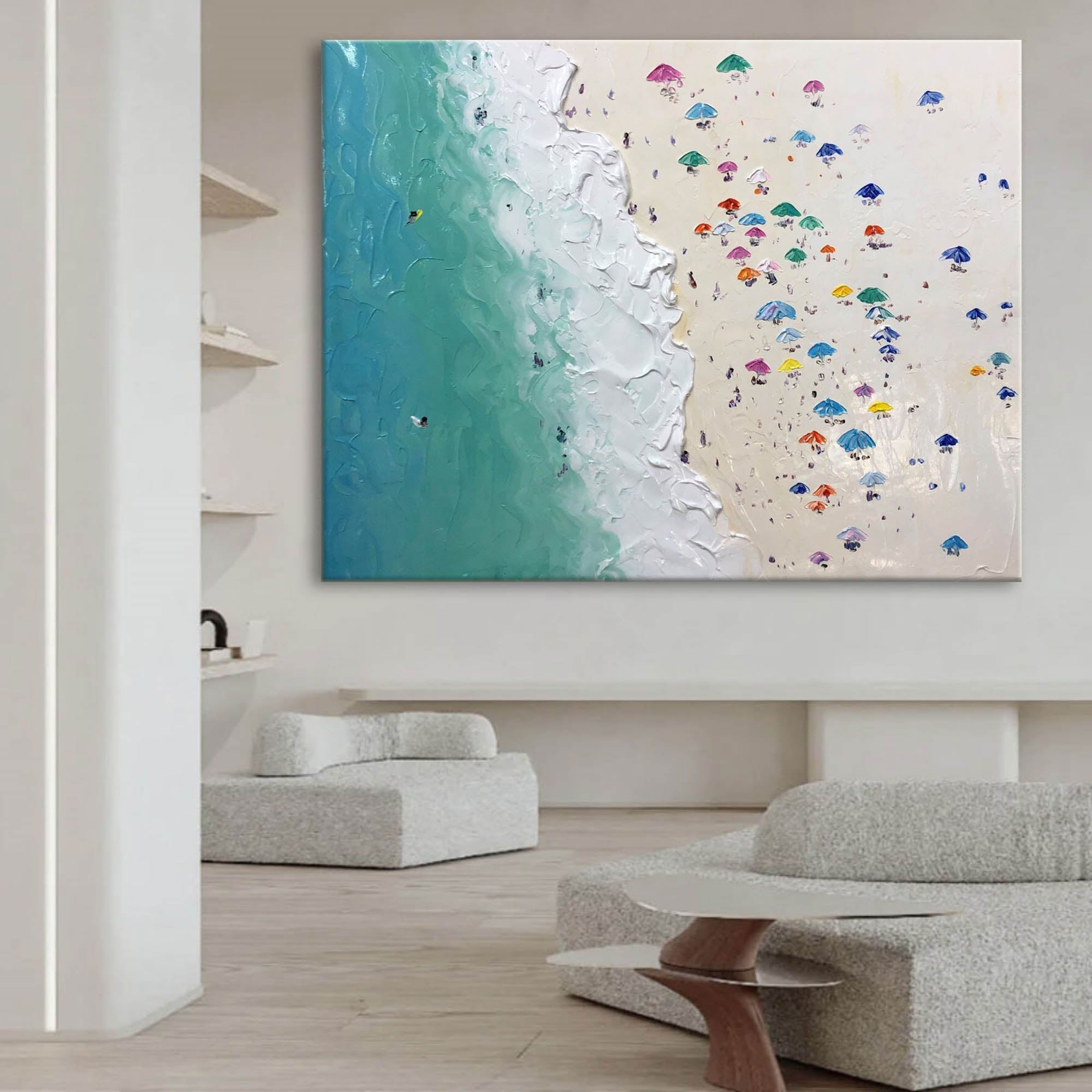 Plaster Art Texture Painting SG208 - Neutralighting