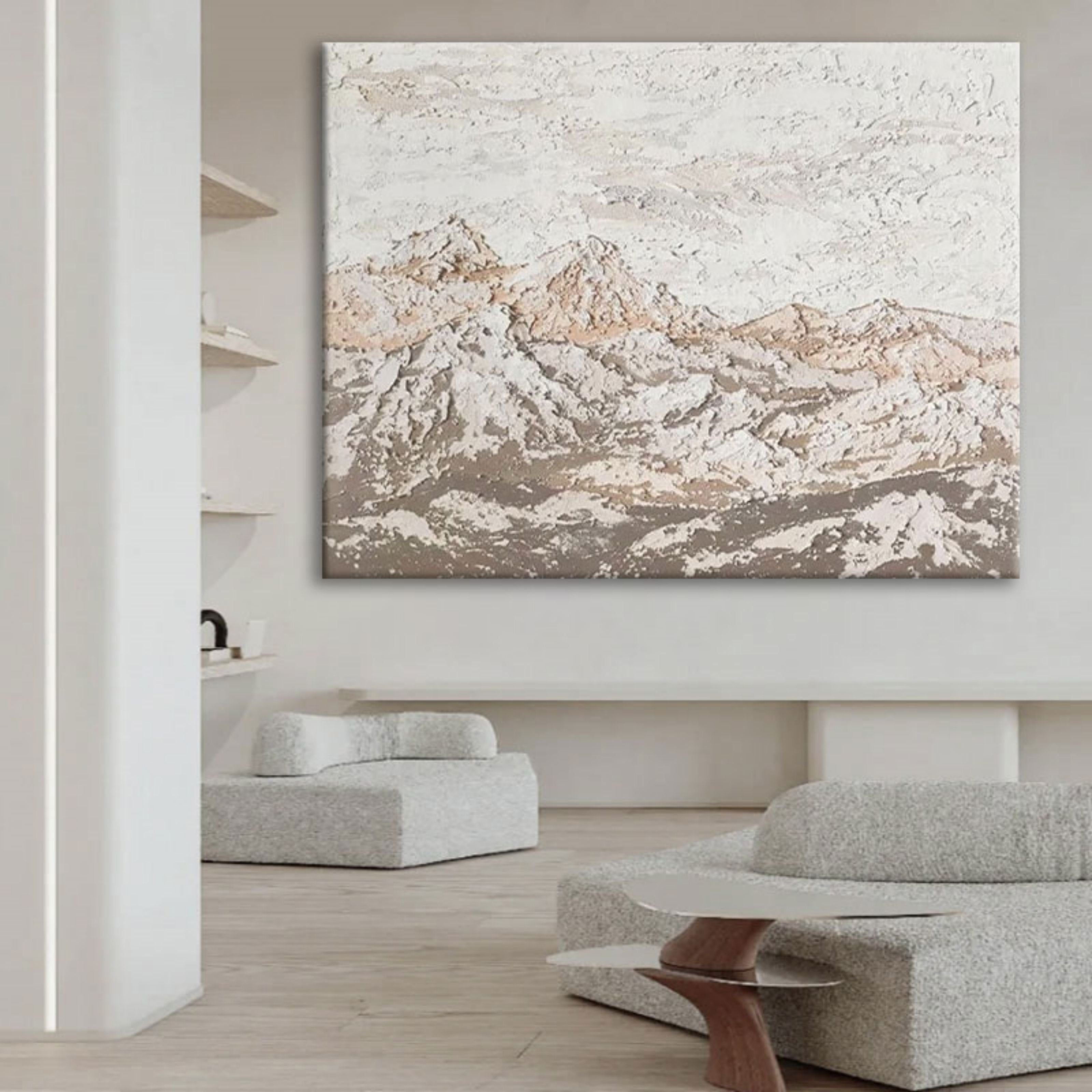 Wall Art Neutral Mountain Landscape