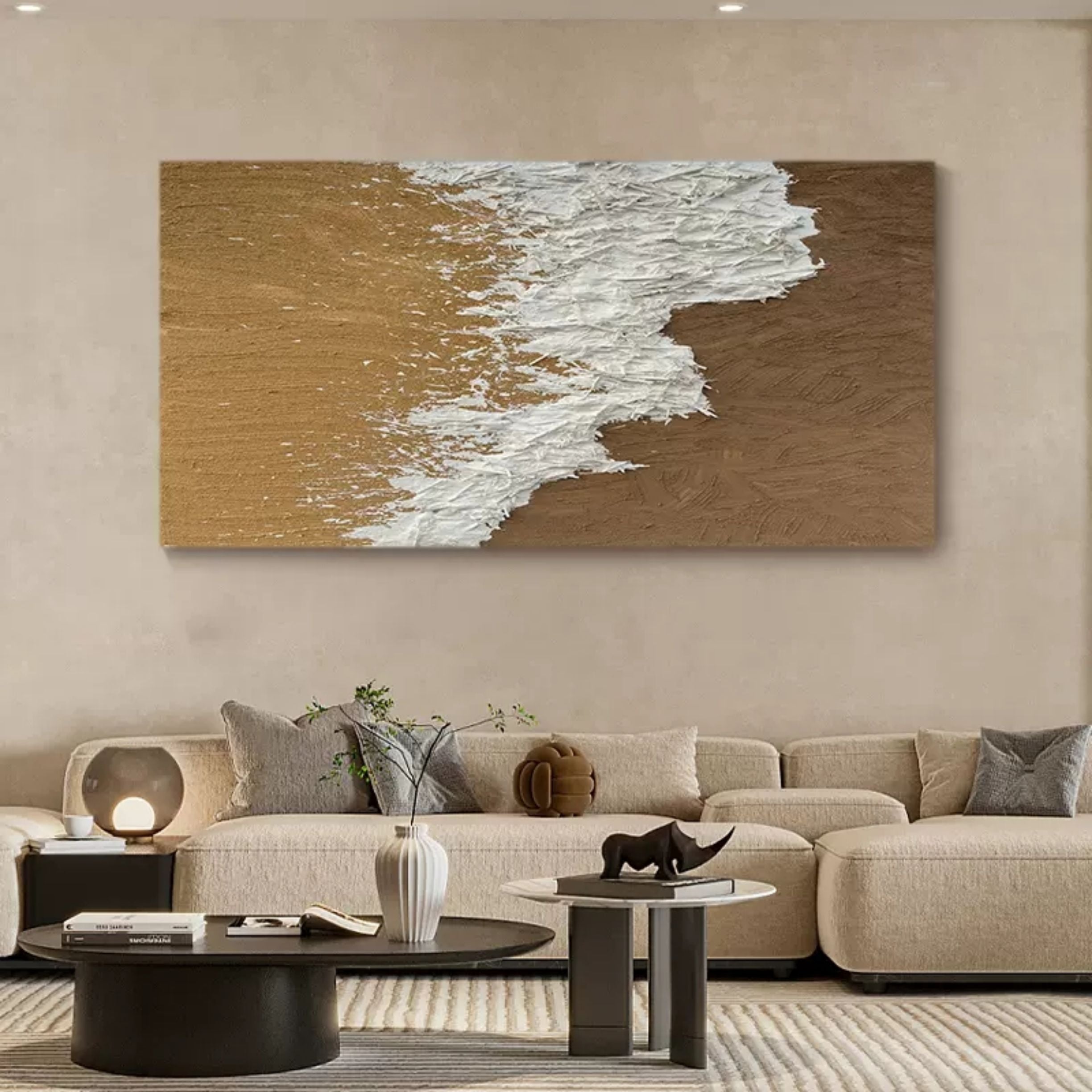 Plaster Art Texture Painting TX076 - Neutralighting