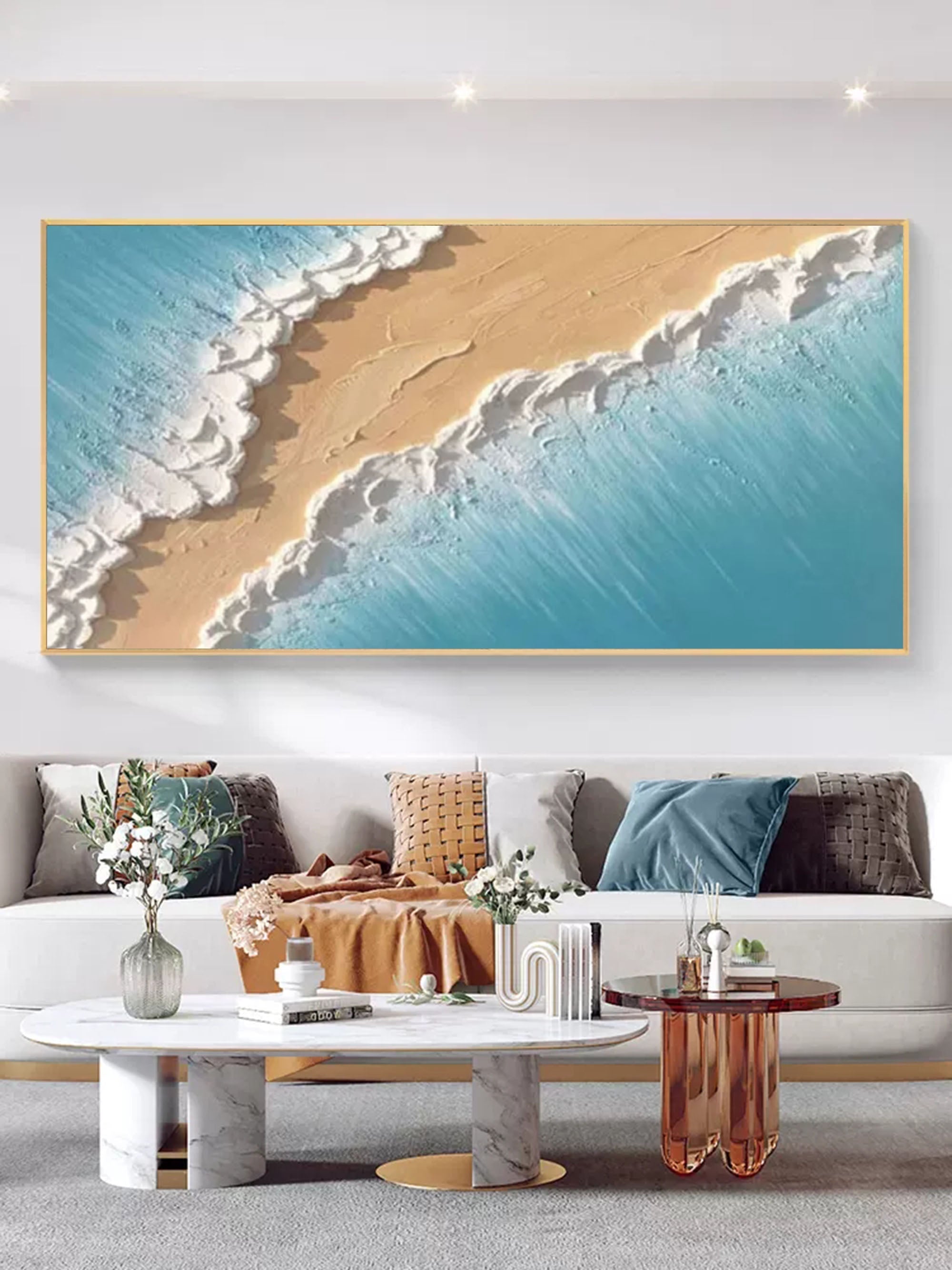 Plaster Art Texture Painting SG024 - Neutralighting