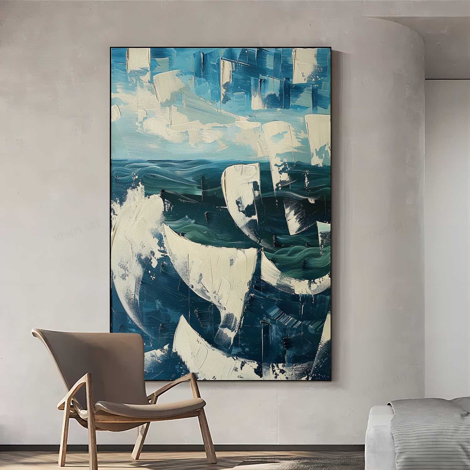 Plaster Art Texture Painting SG283 - Neutralighting