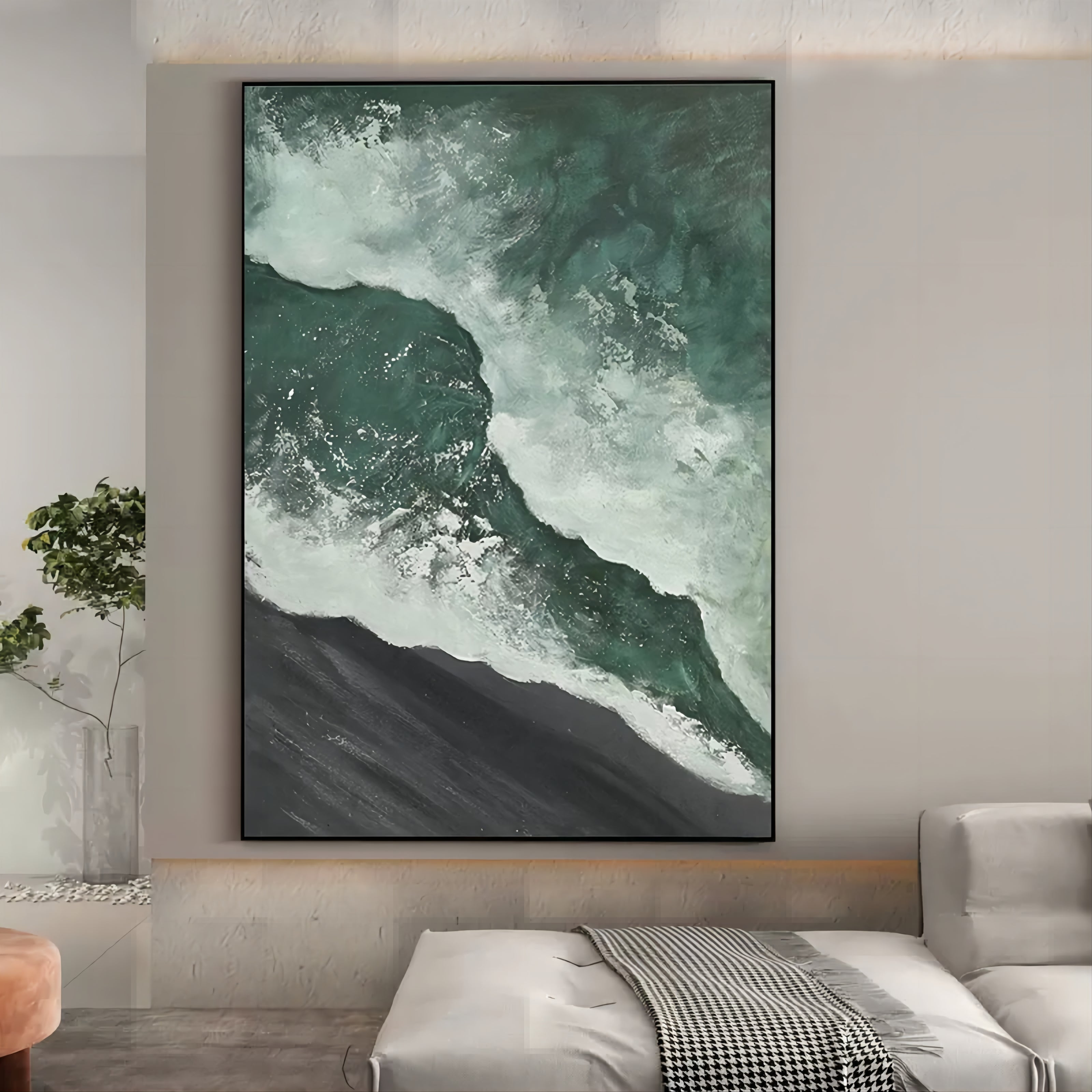 Plaster Art Texture Painting SG020 - Neutralighting