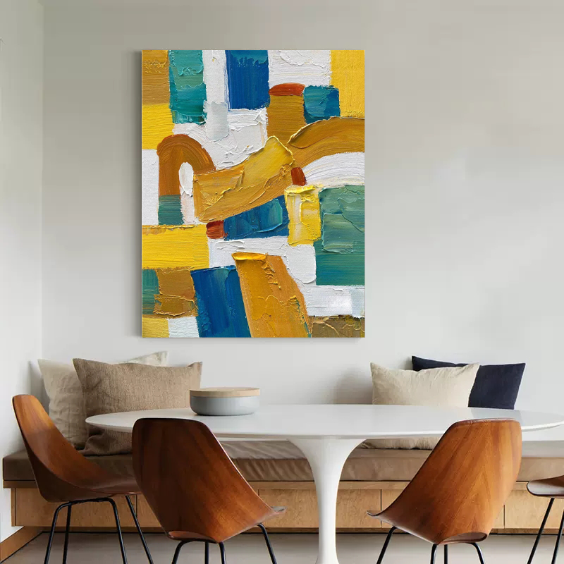 Abstract Canvas Art AB034 - Neutralighting