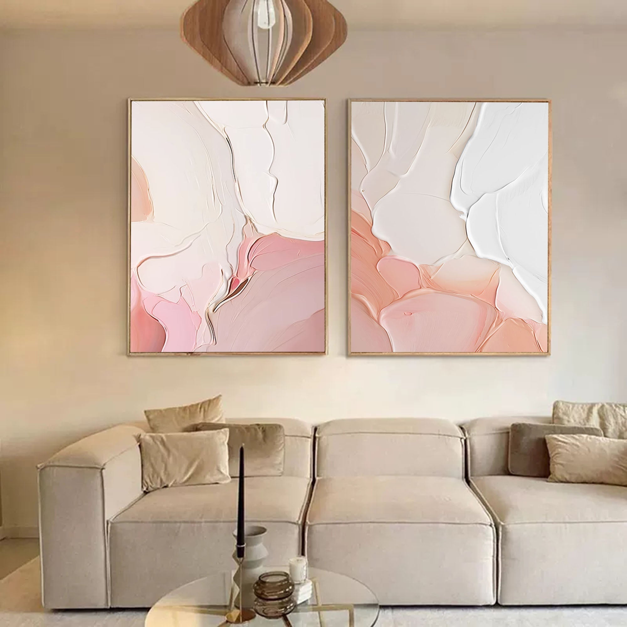 Abstract Canvas Art AB141 - Neutralighting