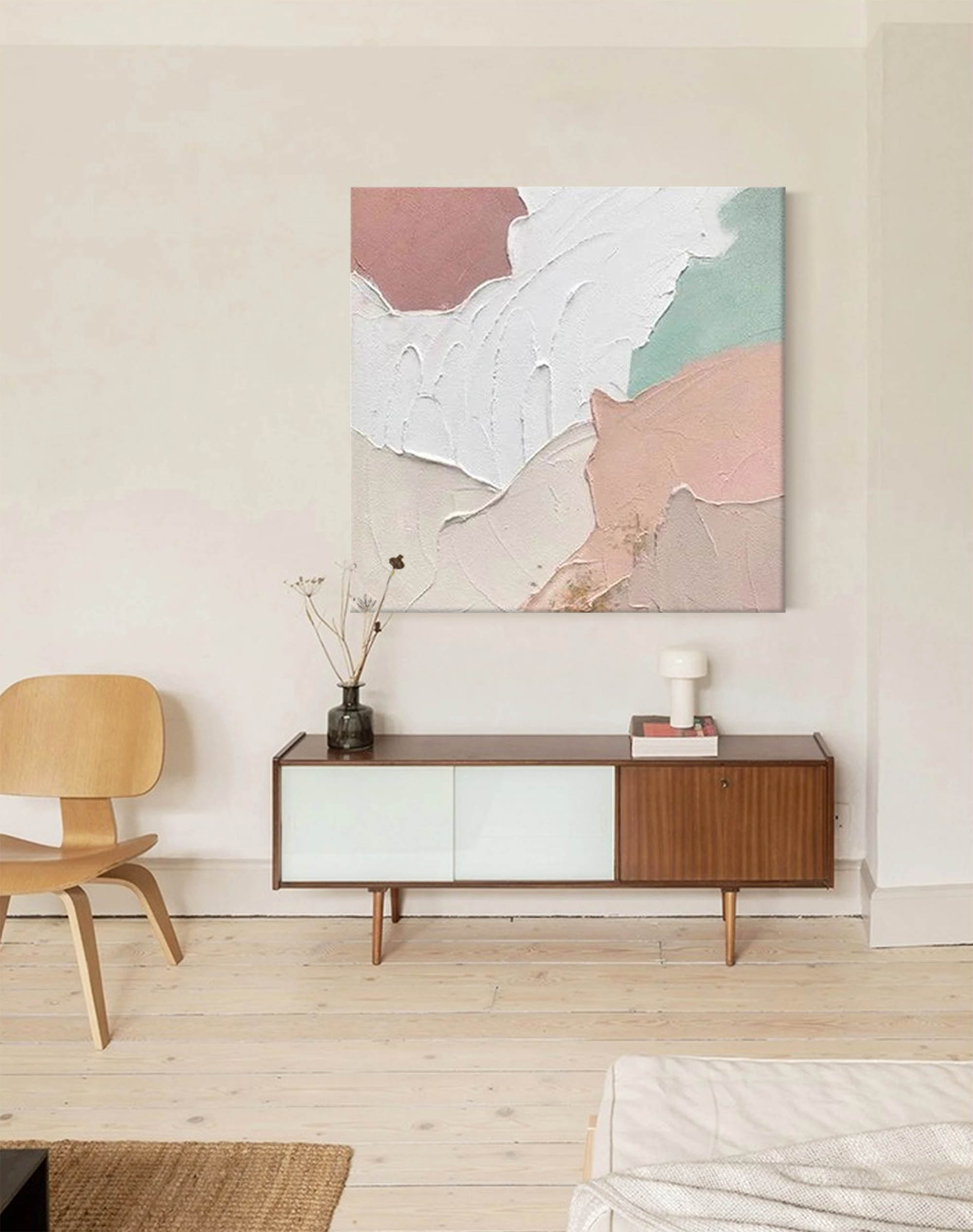 Abstract Canvas Art AB046 - Neutralighting