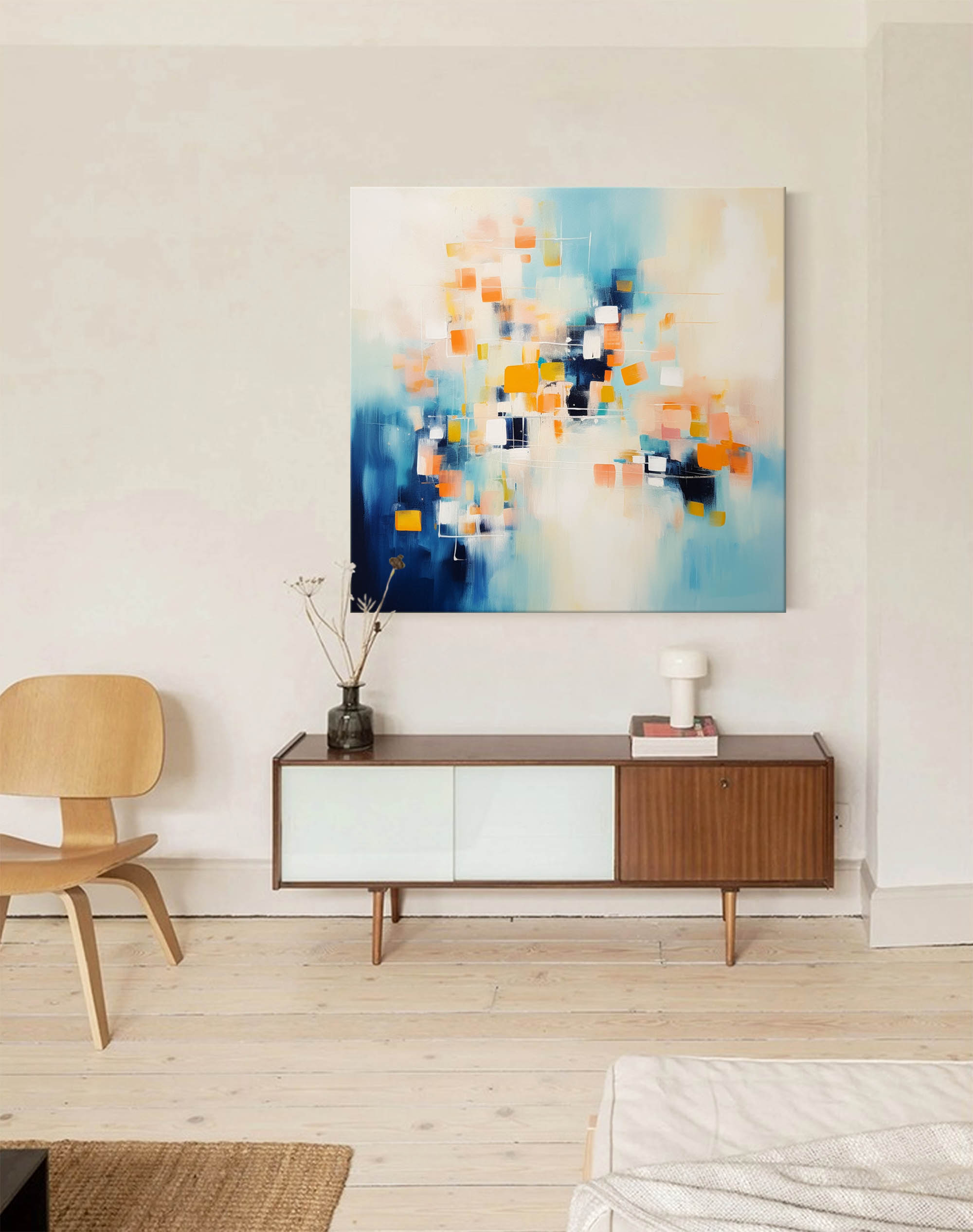 Abstract Canvas Art AB225 - Neutralighting