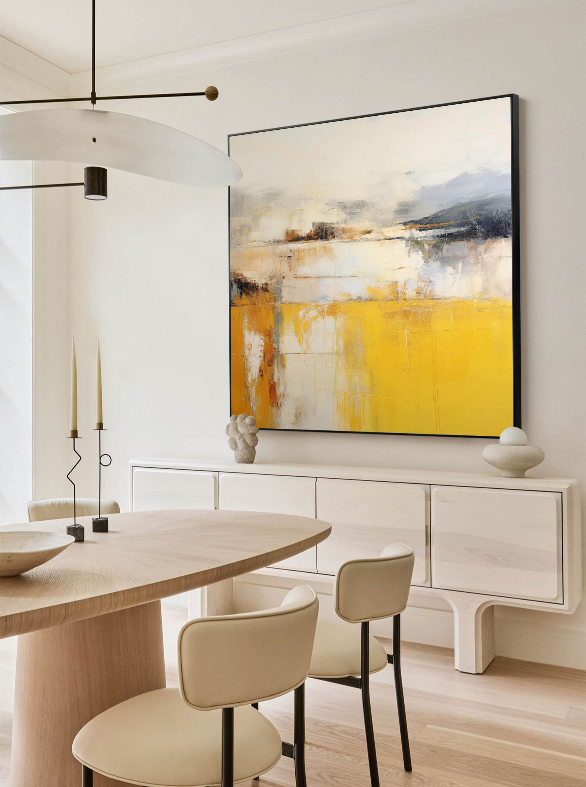 Abstract Canvas Art AB056 - Neutralighting