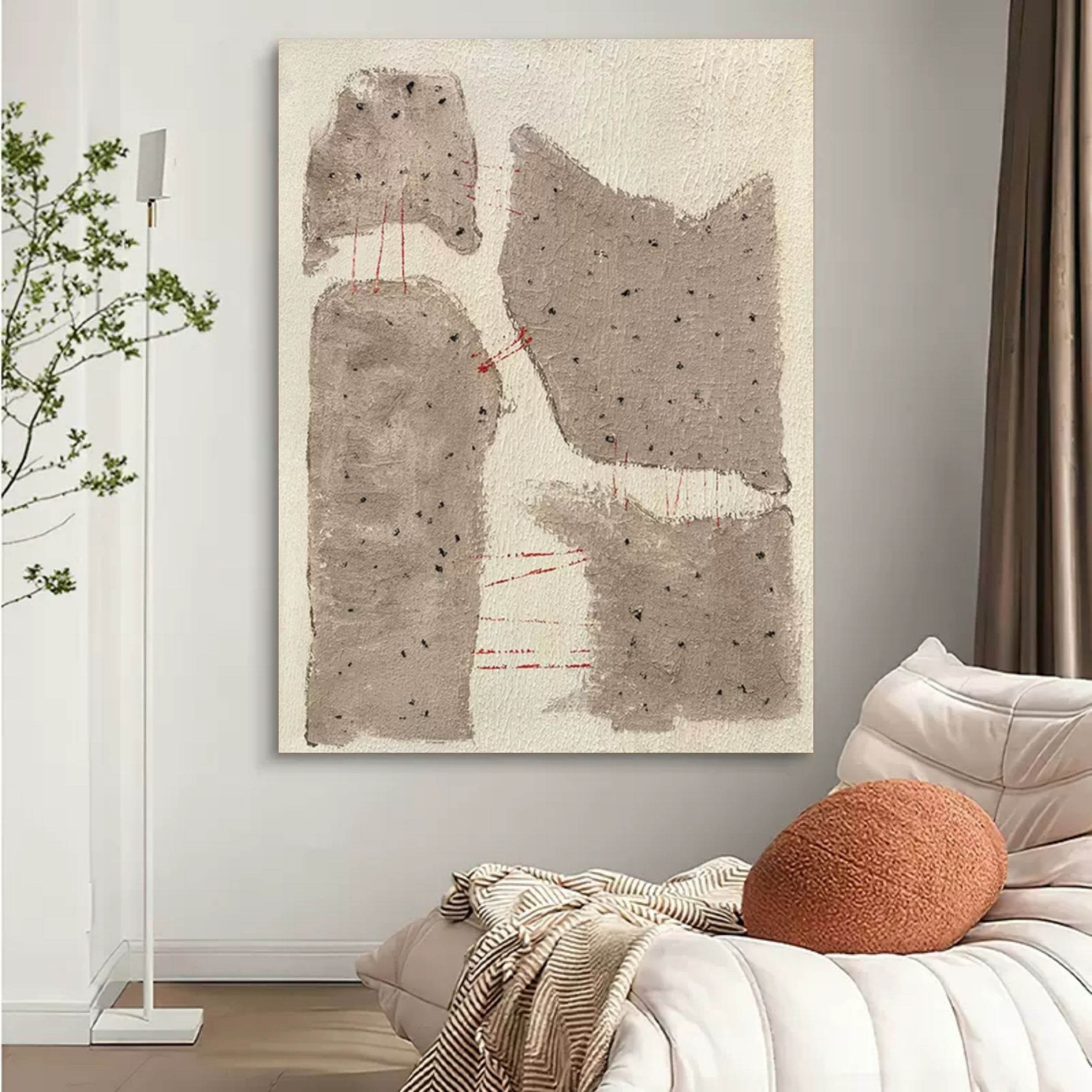 Wall Art Vertical Abstract Geological Layer