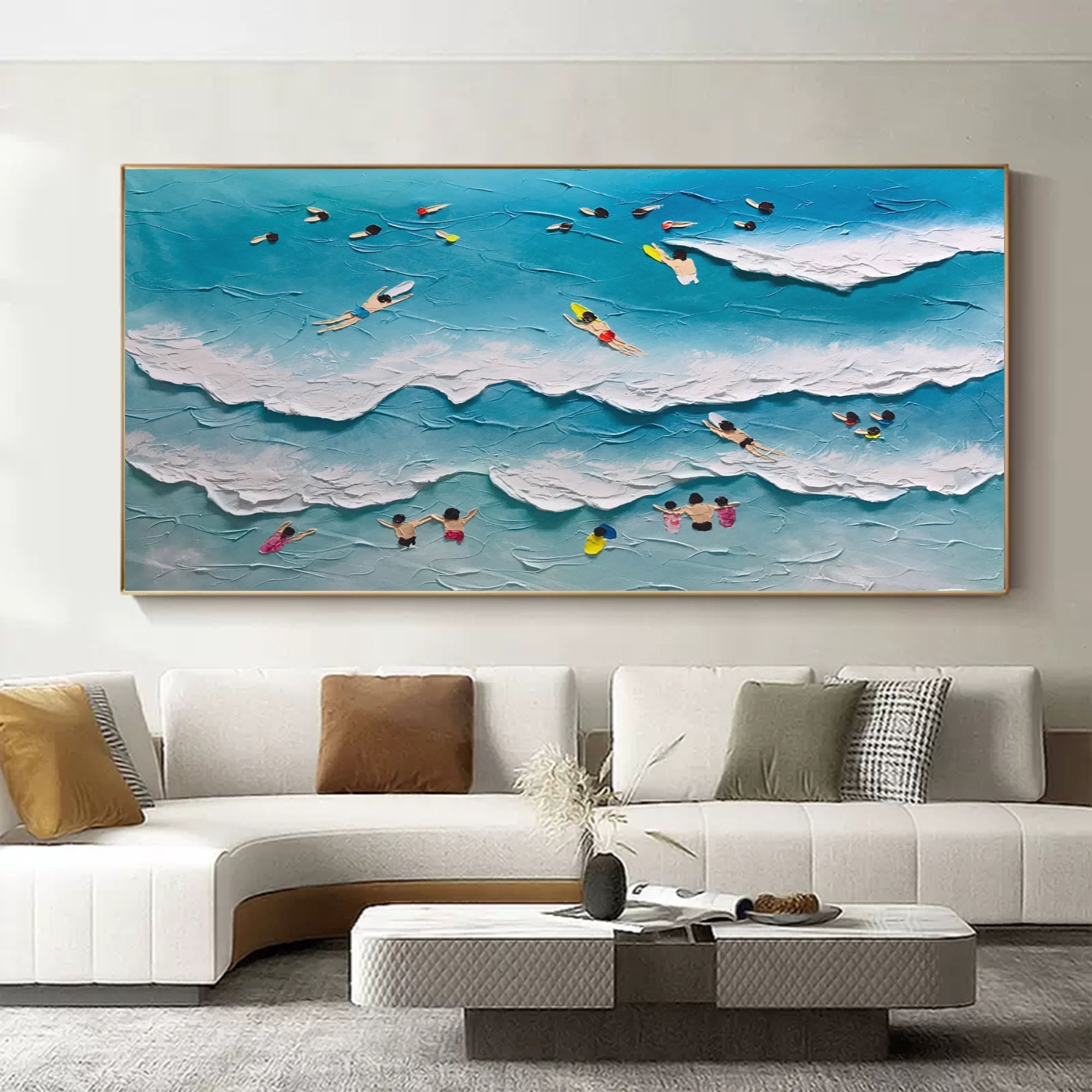 Plaster Art Texture Painting SG188 - Neutralighting