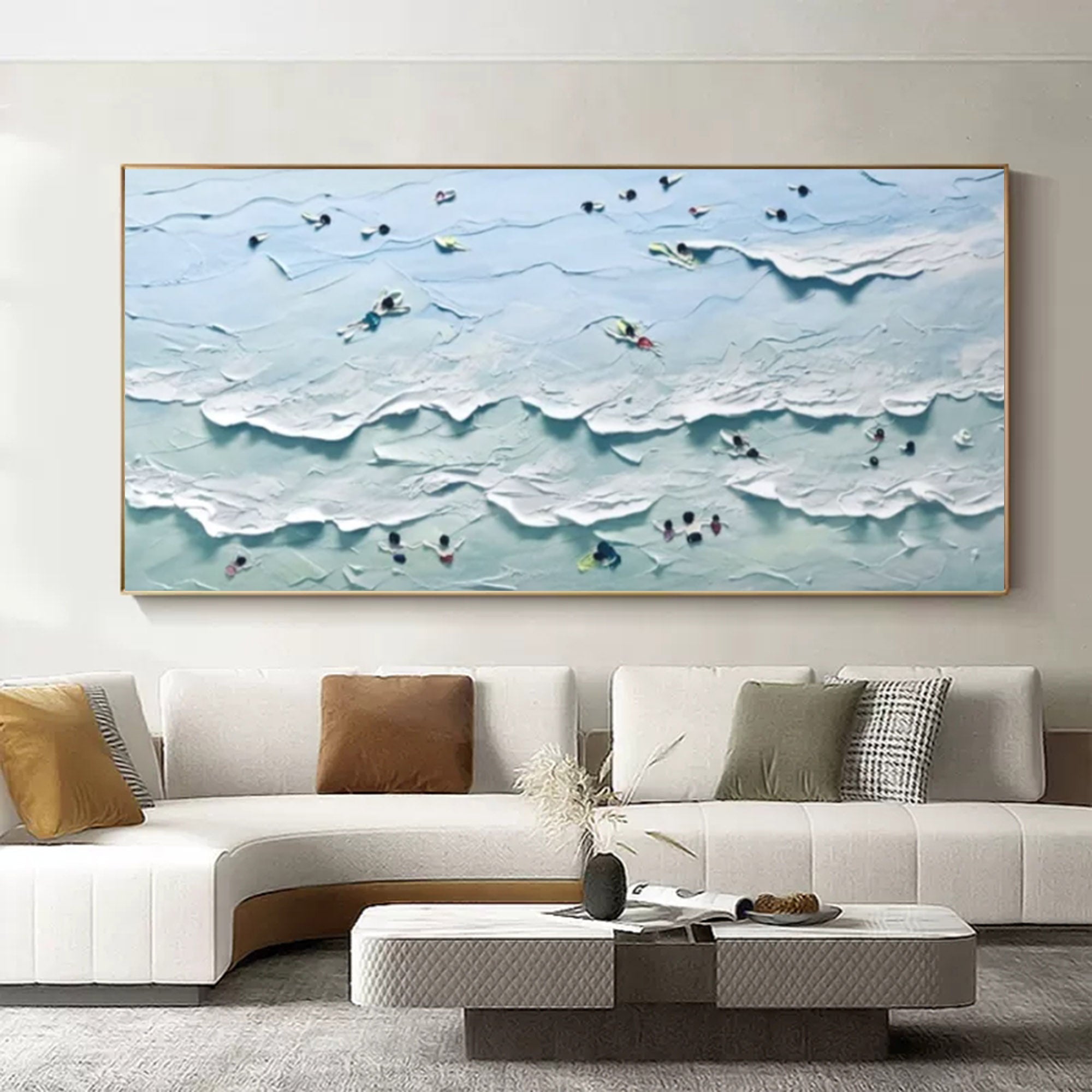 Plaster Art Texture Painting SG187 - Neutralighting
