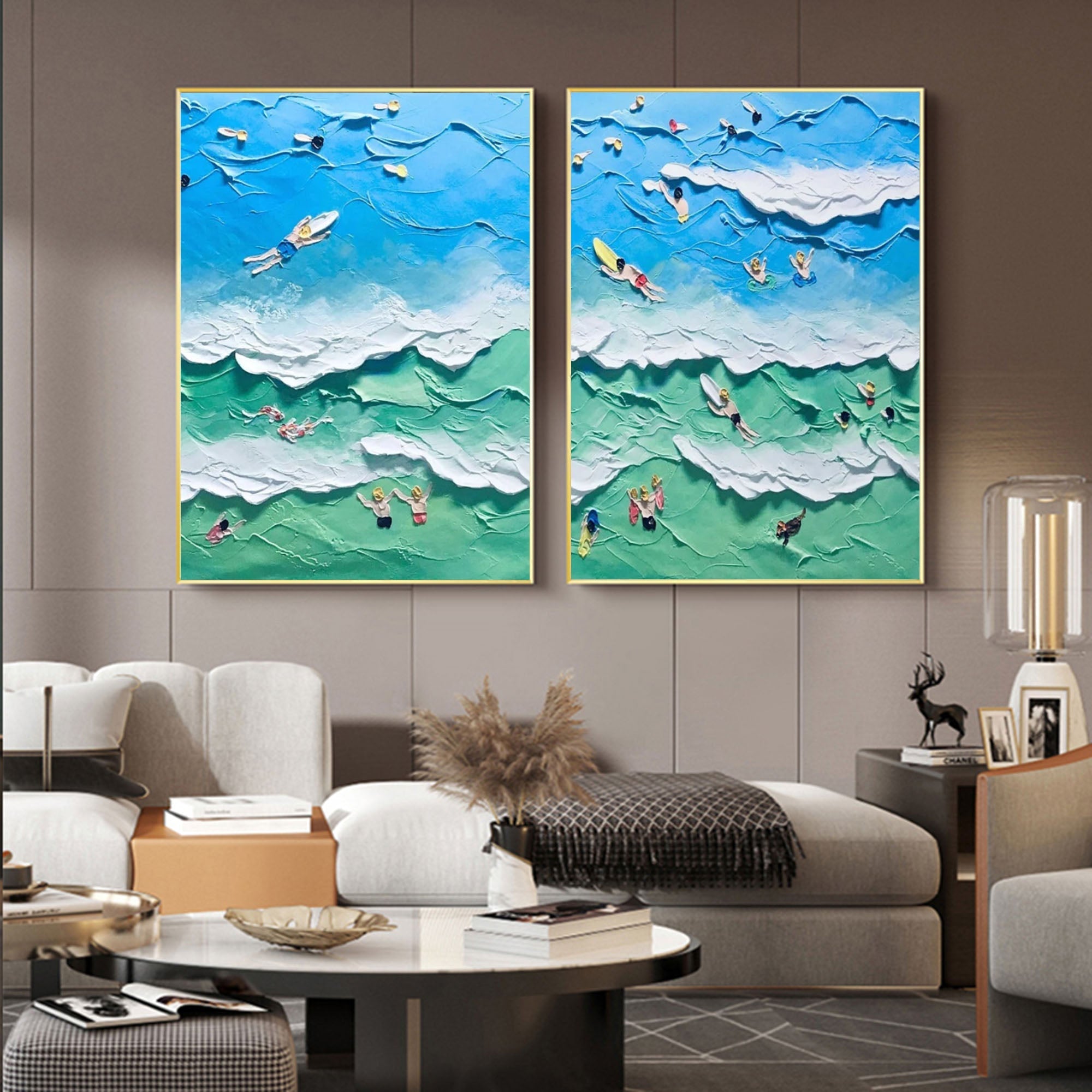 Abstract Painting Set Of 2 SP093 - Neutralighting