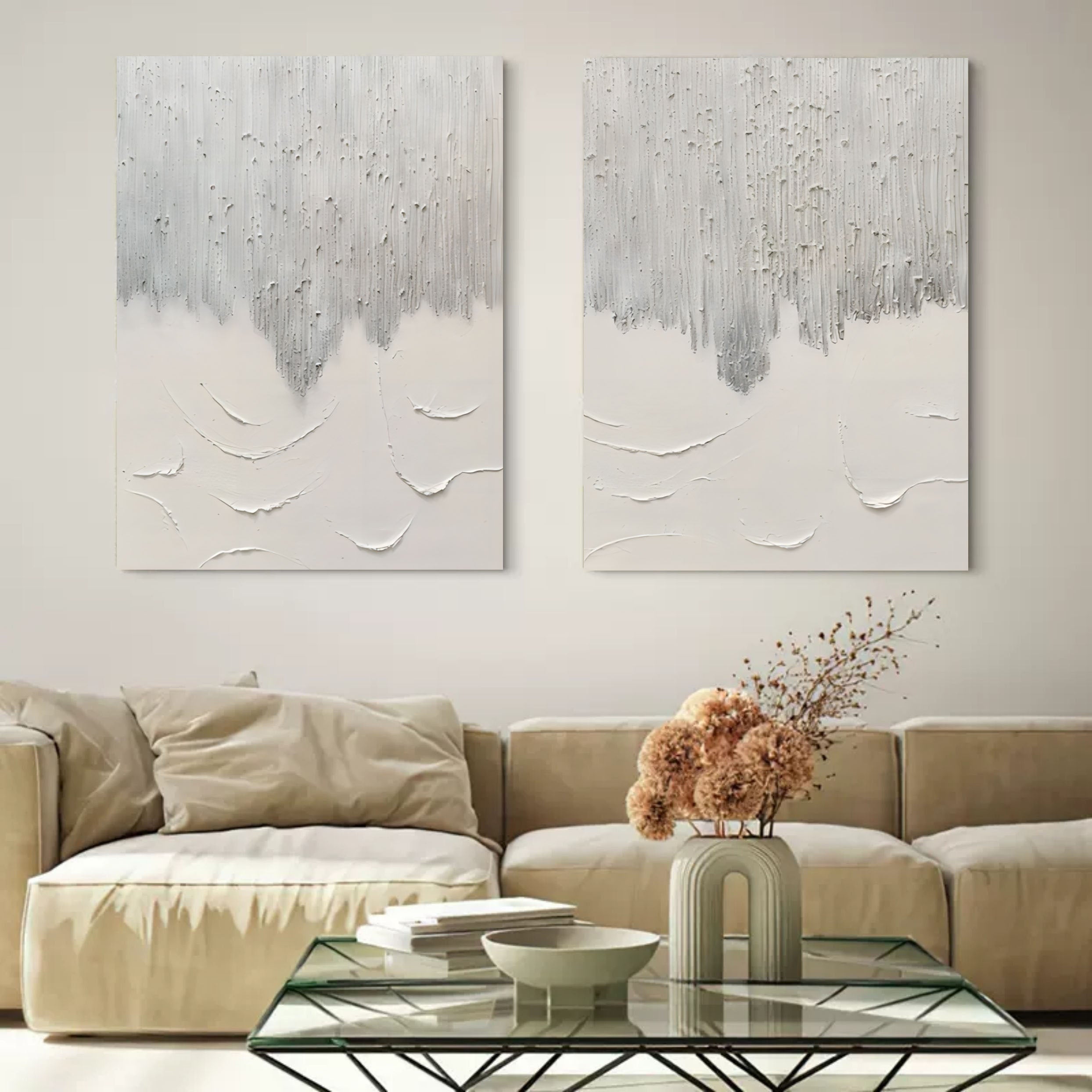 Abstract Painting Set Of 2 SP081 - Neutralighting