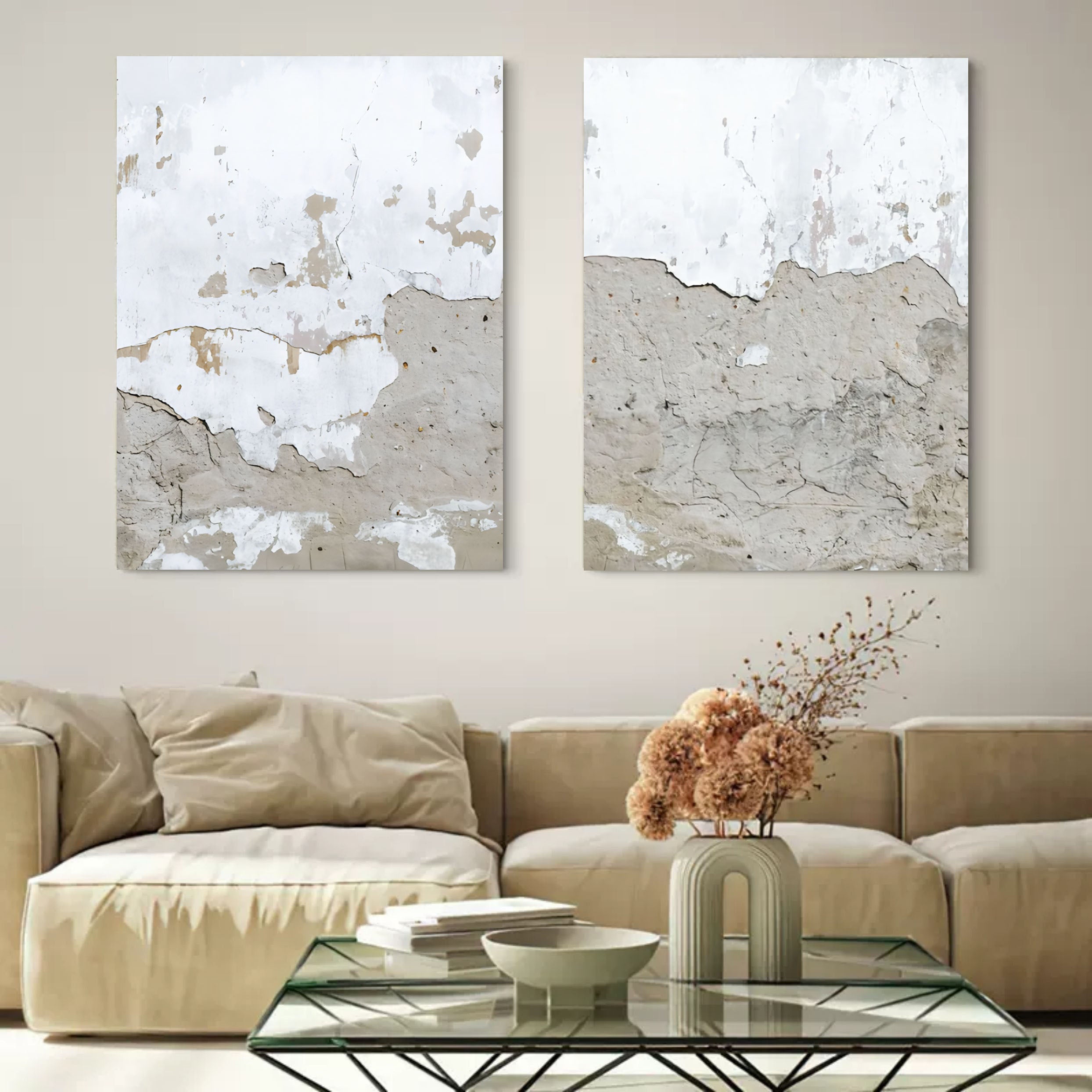 Abstract Painting Set Of 2 SP077 - Neutralighting