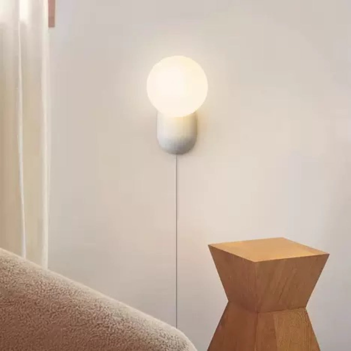 Valentina Modern LED Indoor Wall Lamp Lovely Resin Glass Bedroom/Living Room