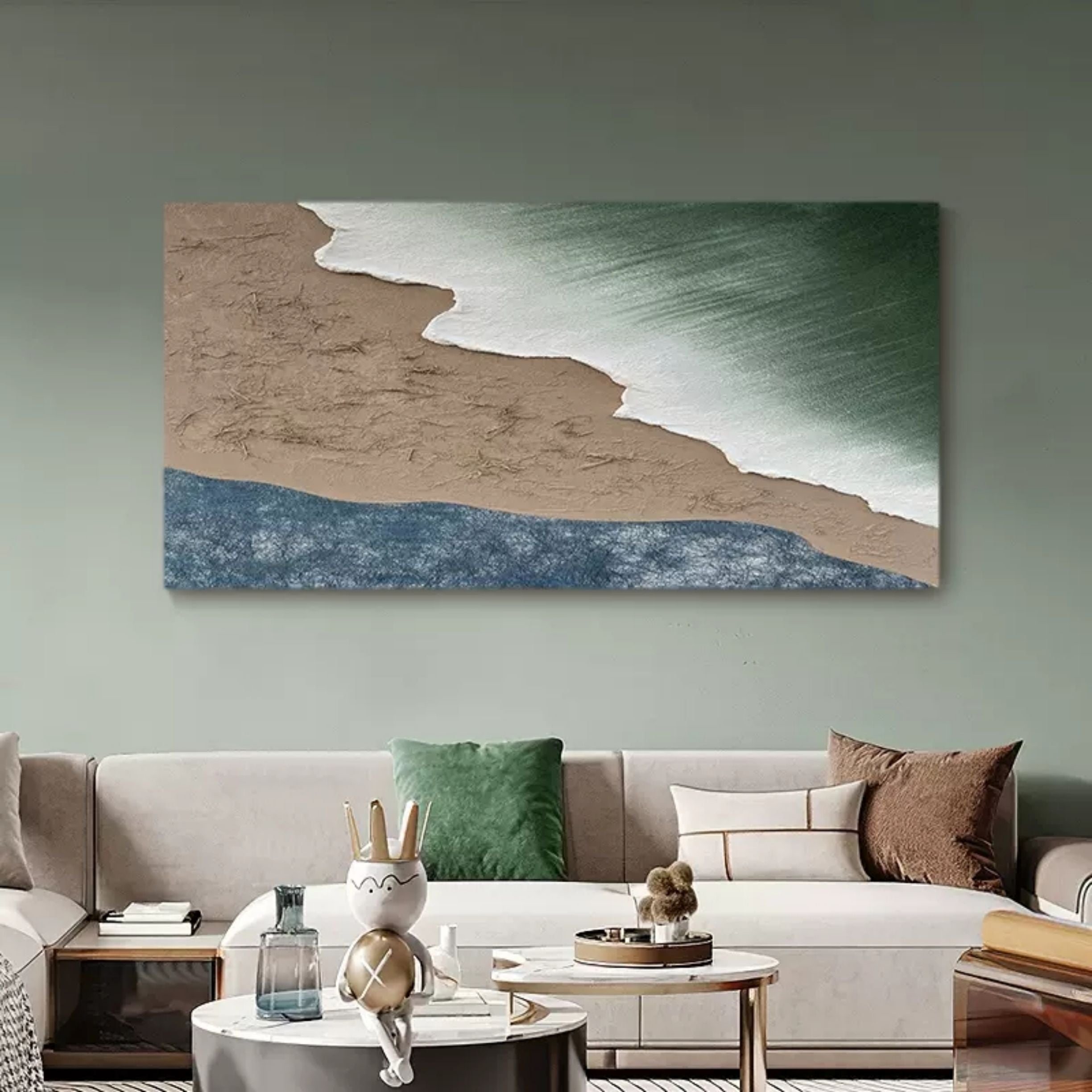 Wall Art Plaster Landscape Moody Modern