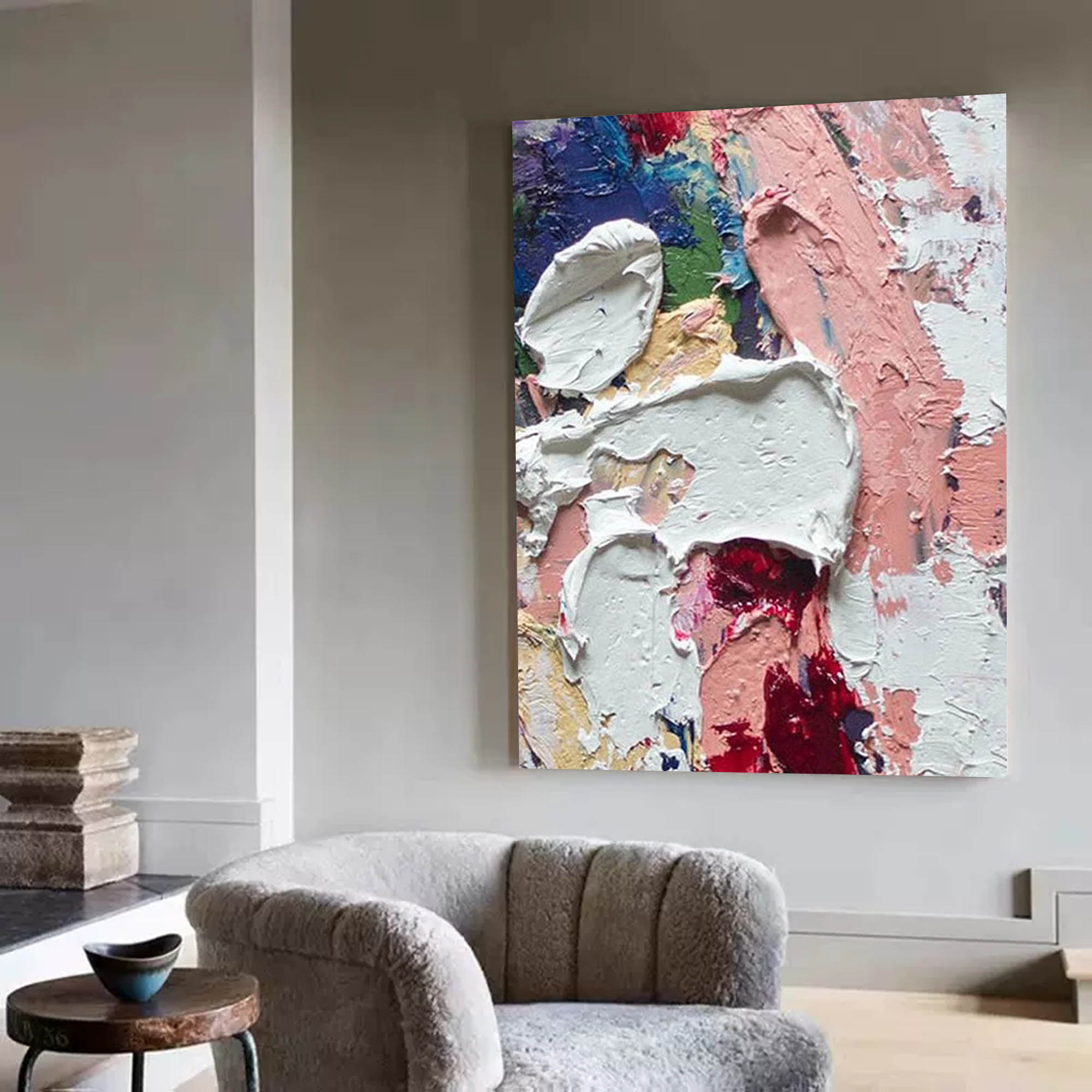 Abstract Canvas Art AB043 - Neutralighting