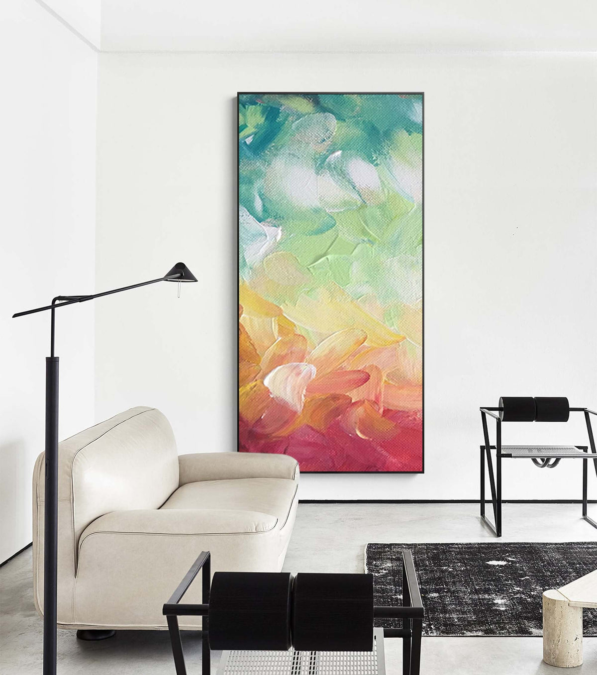 Rainbow Gradient Canvas Wall Art