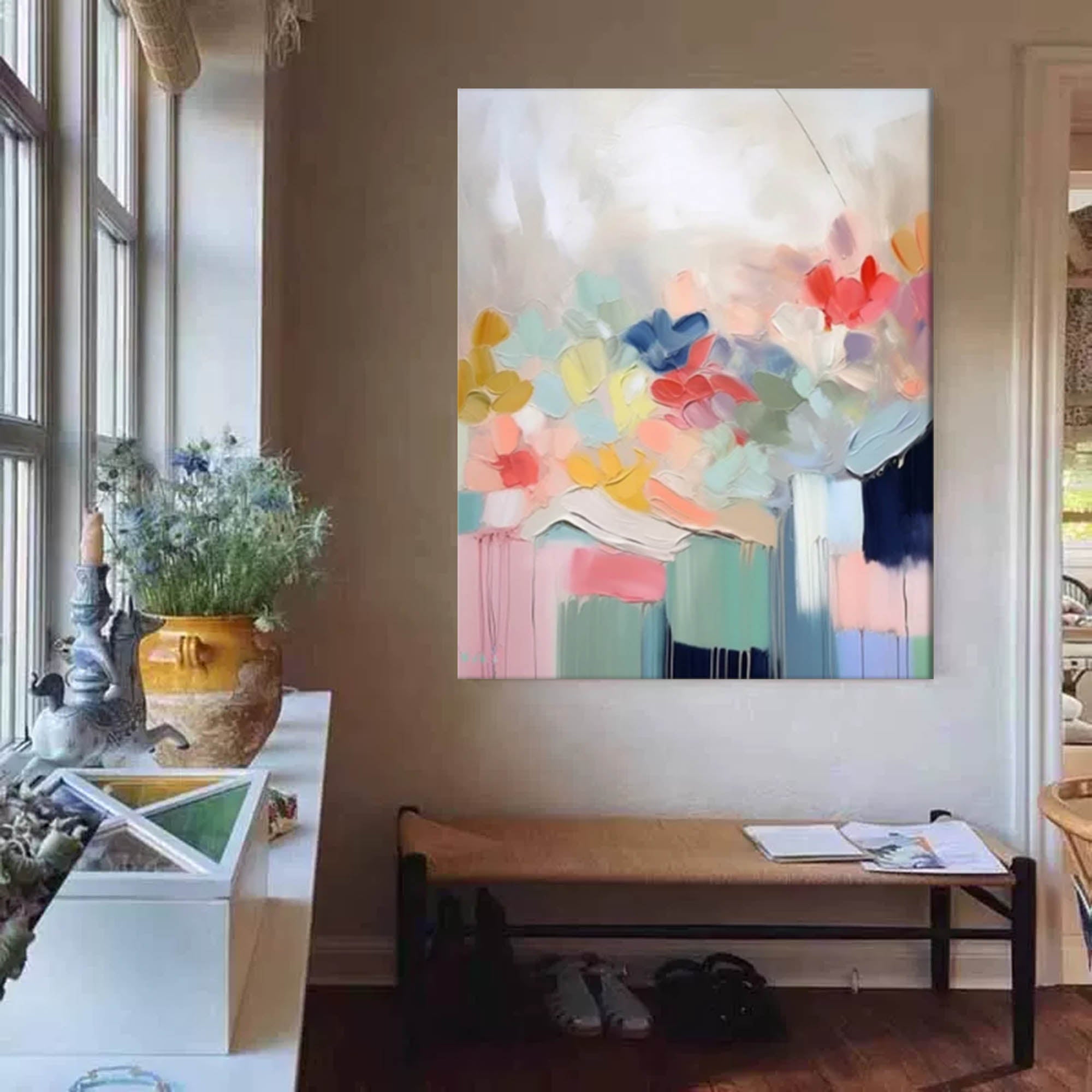 Abstract Canvas Art AB049 - Neutralighting