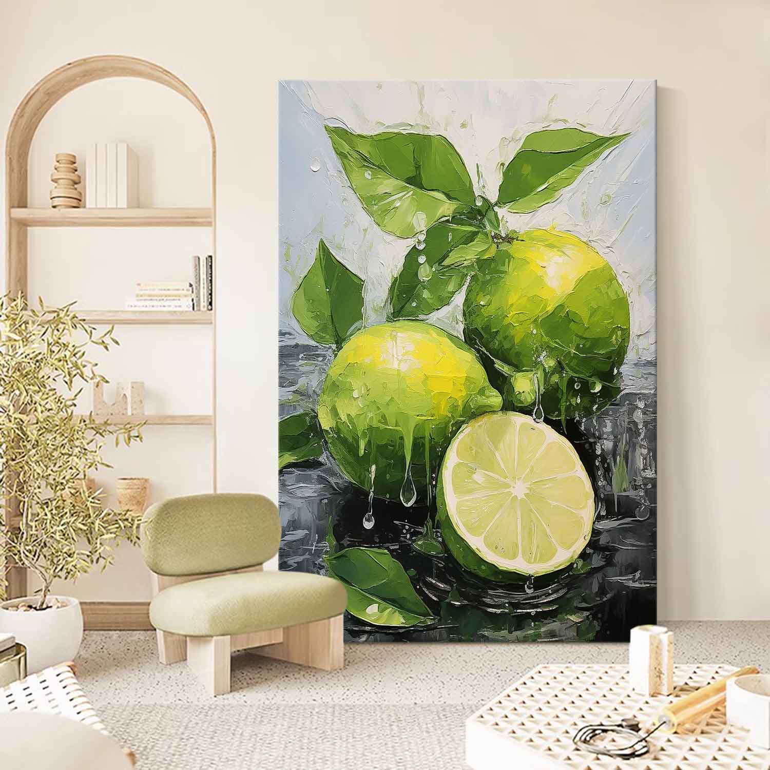 Textured Impressionist Citrus Canvas Art