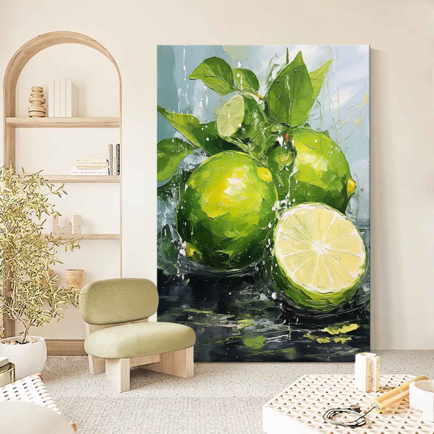 Abstract Canvas Art AB589 - Neutralighting