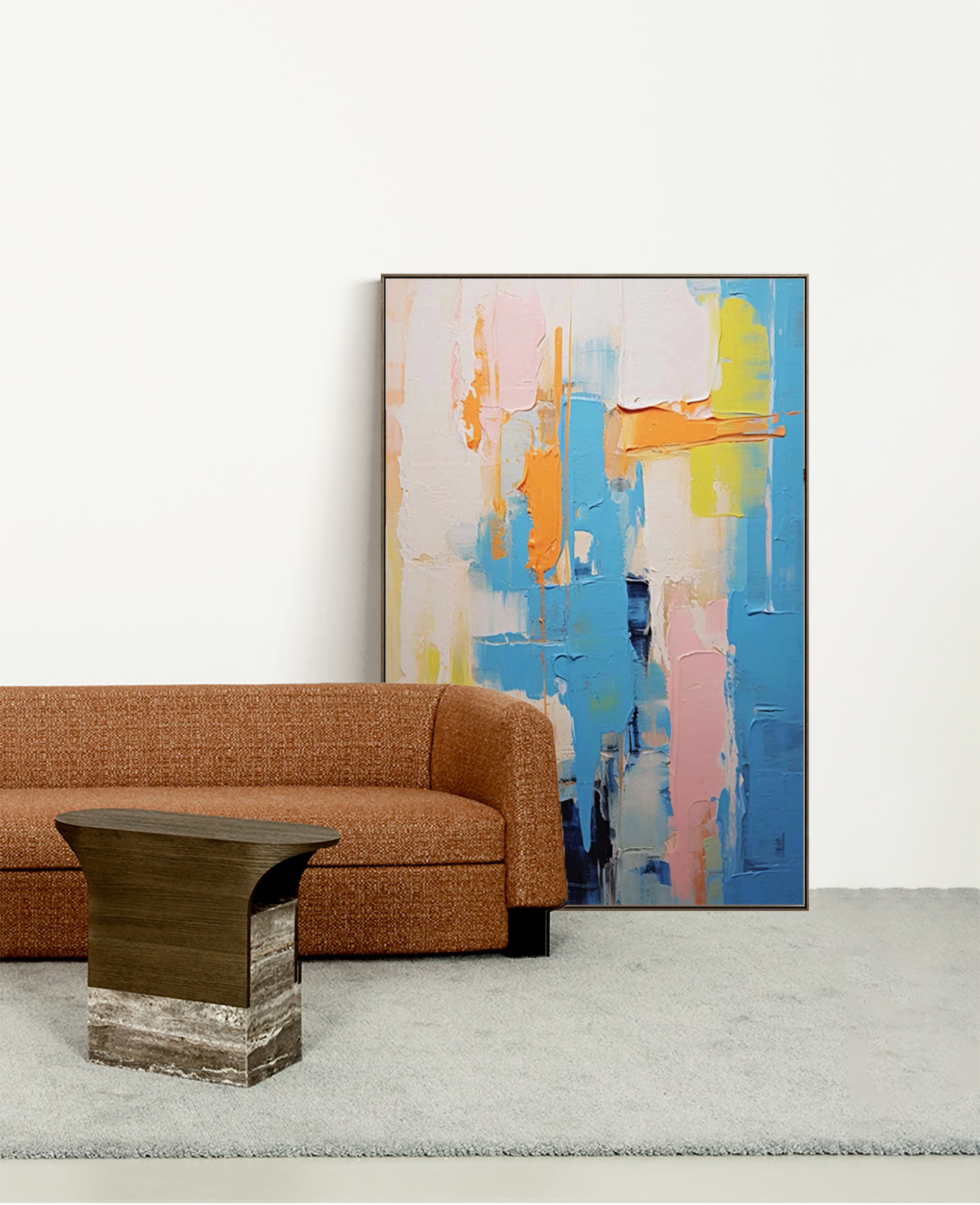 Abstract Canvas Art AB039 - Neutralighting
