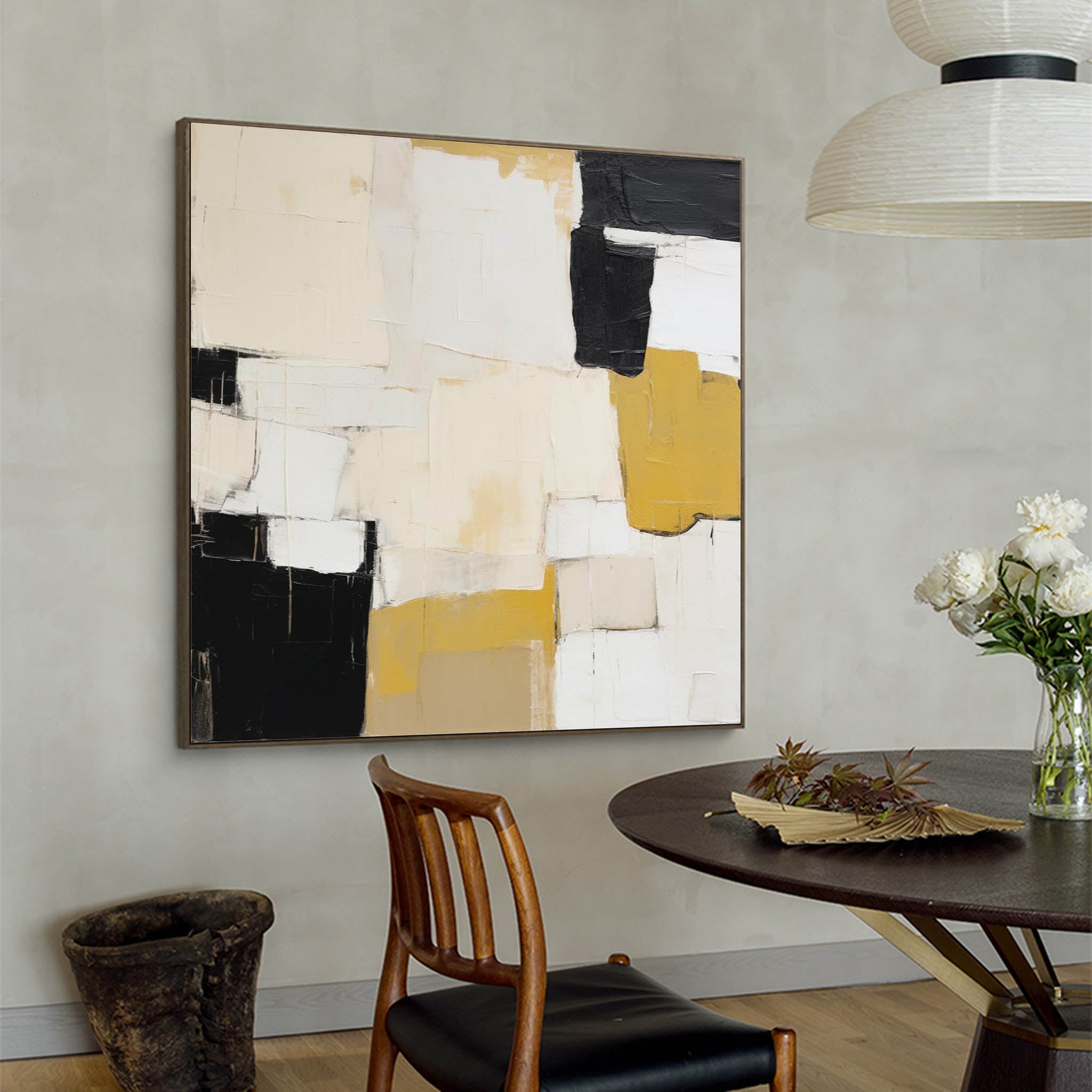 Wall Art Minimalist Geometric Block Abstract
