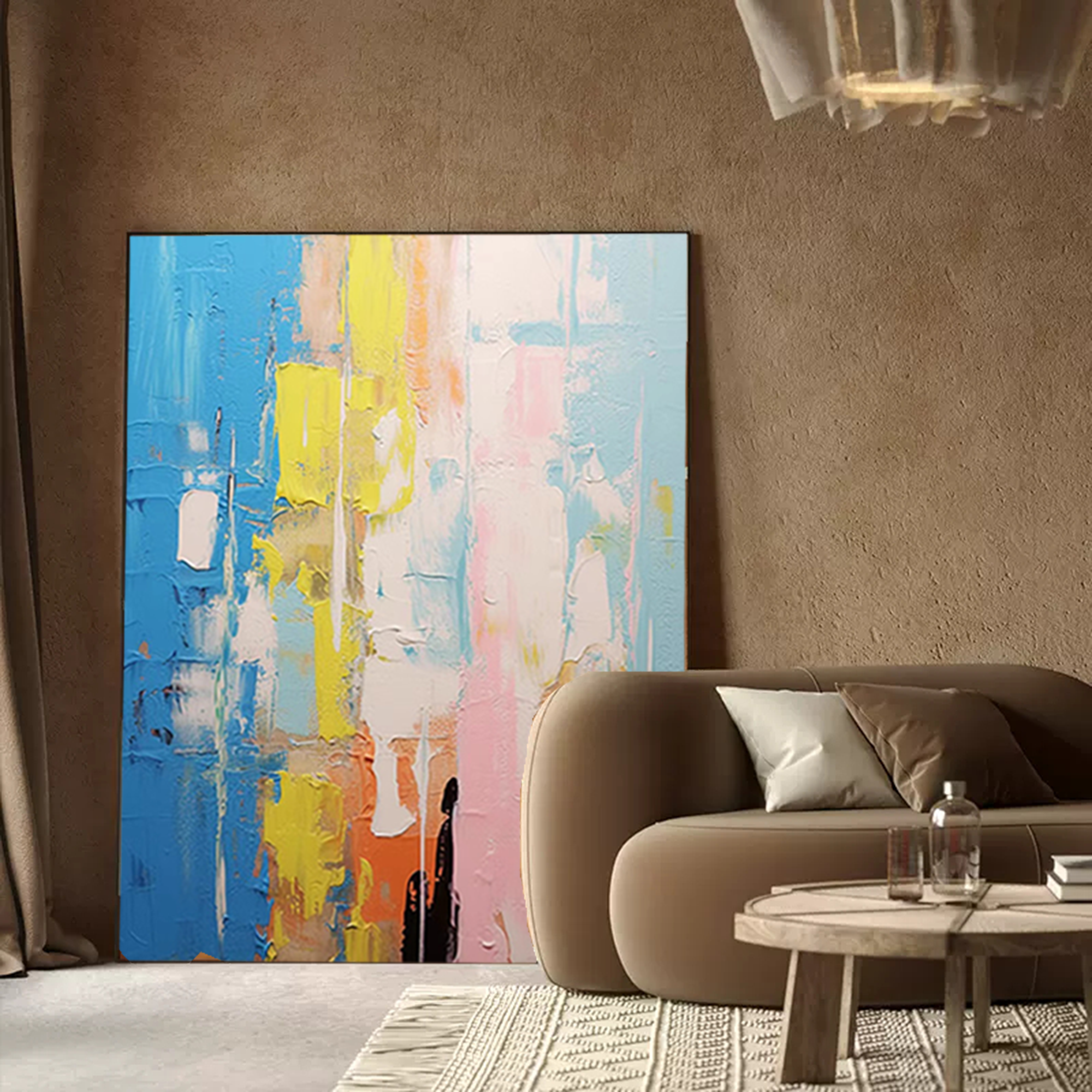 Abstract Canvas Art AB038 - Neutralighting