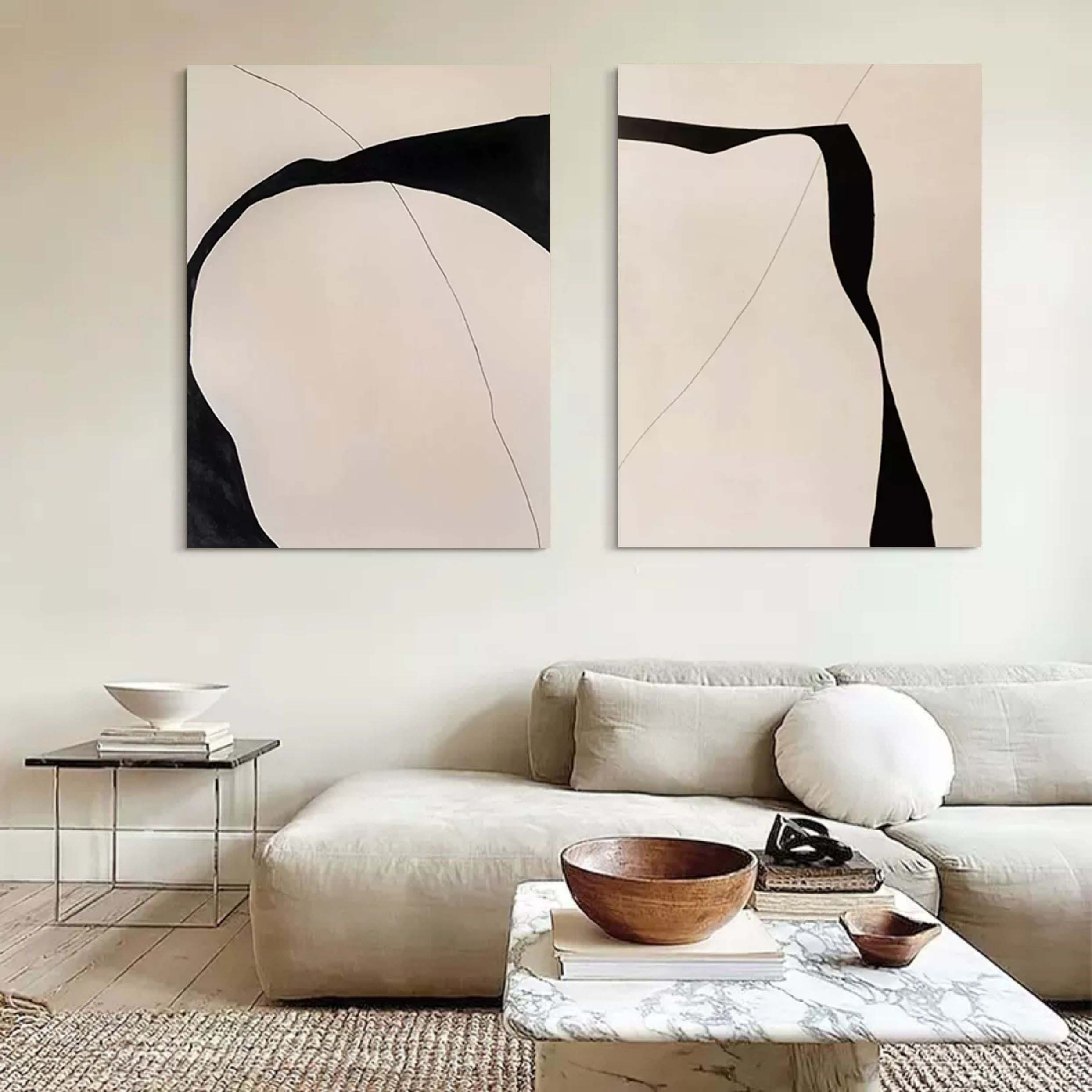 Abstract Painting Set Of 2 SP116 - Neutralighting