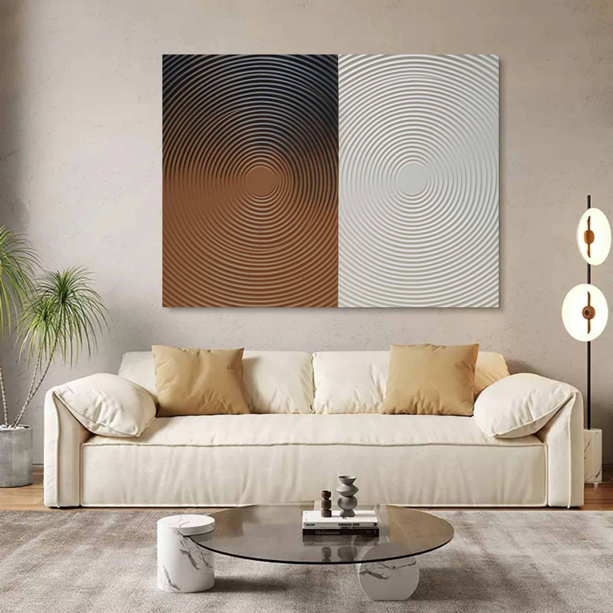 Plaster Art Texture Painting SG239 - Neutralighting