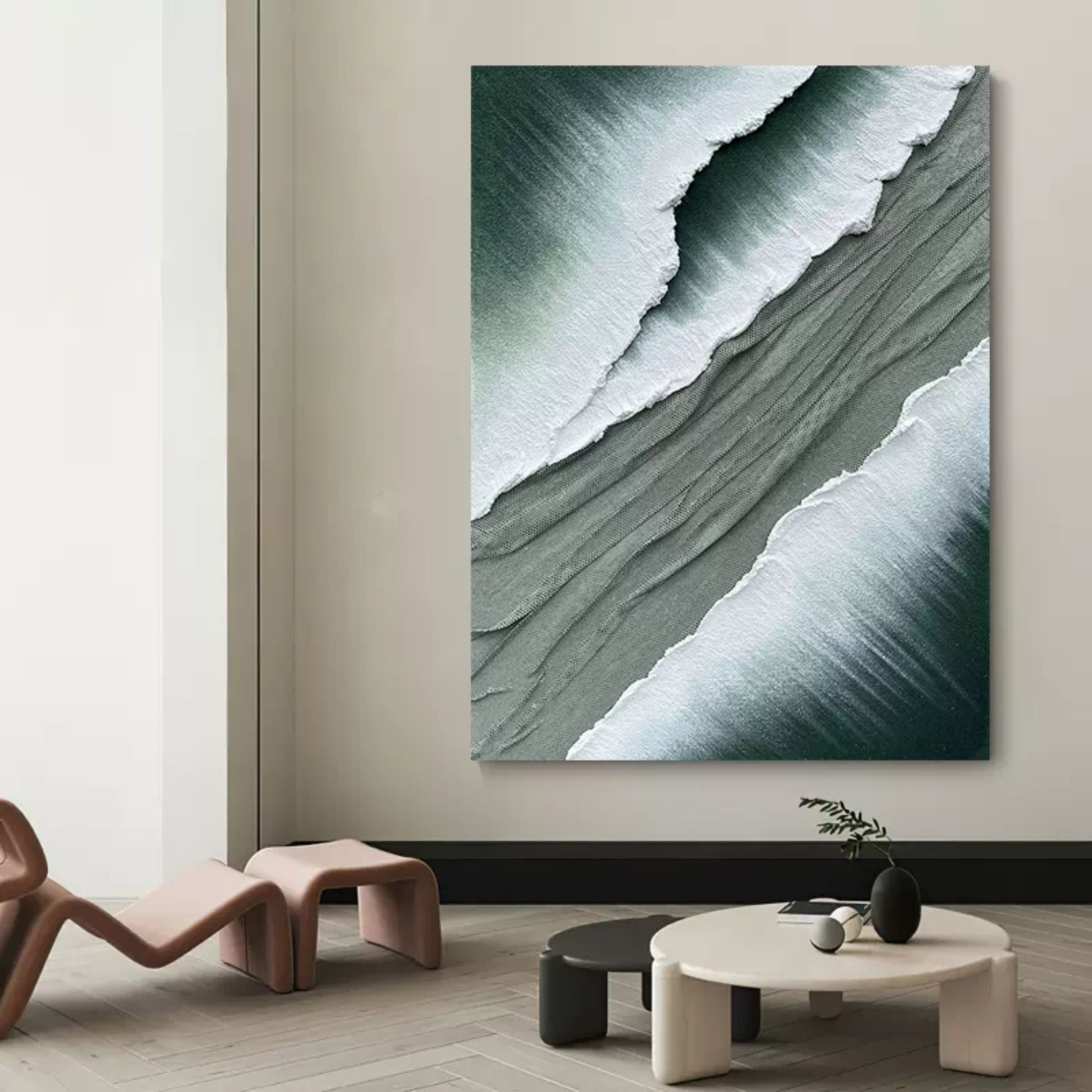 Plaster Art Texture Painting SG085 - Neutralighting