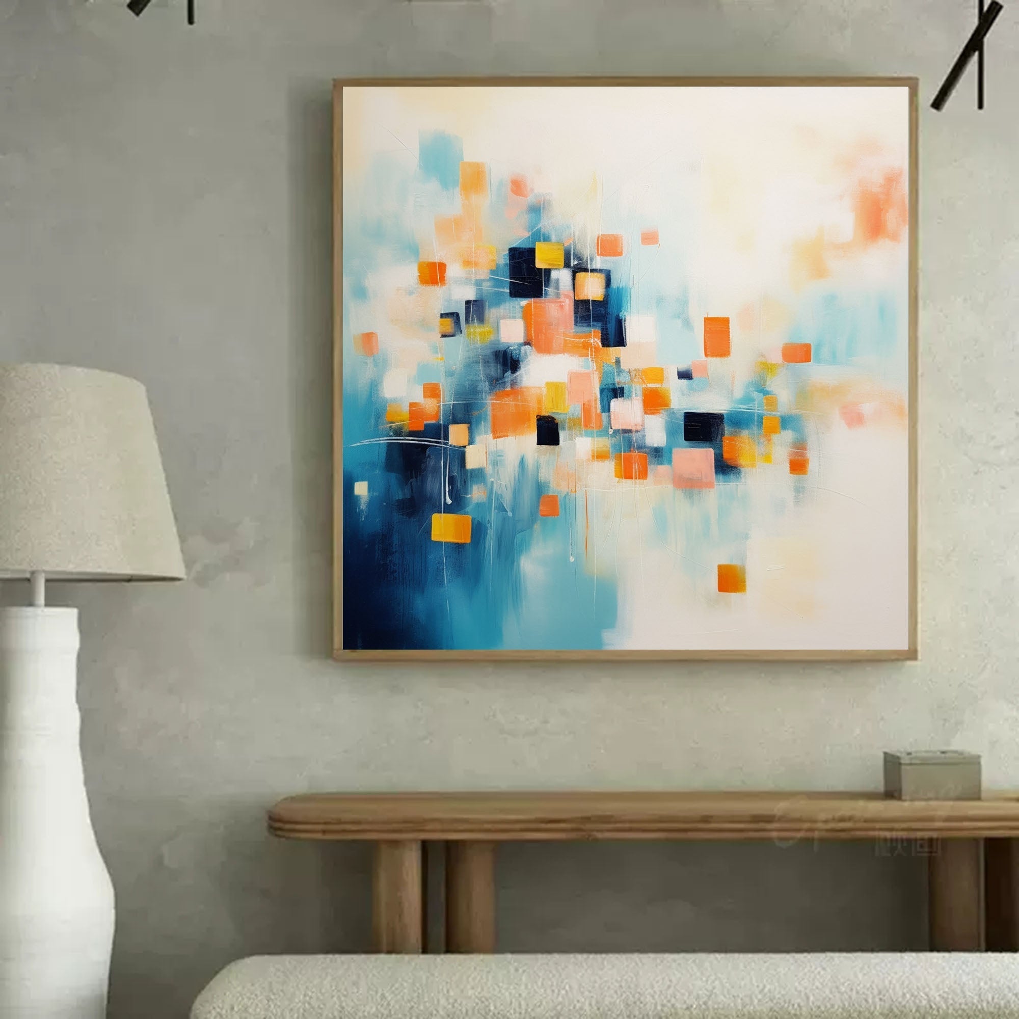 Abstract Canvas Art AB224 - Neutralighting