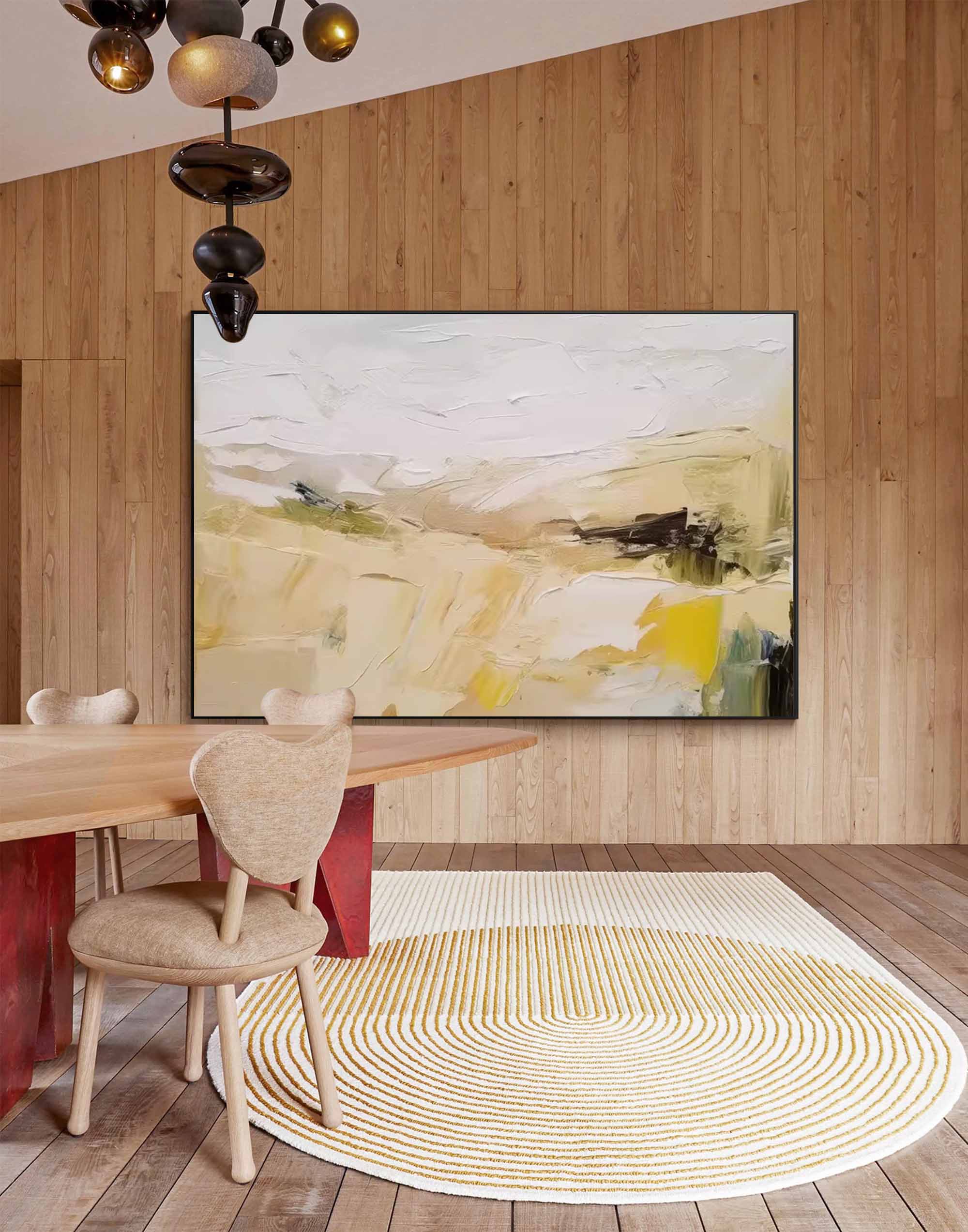 Abstract Canvas Art AB069 - Neutralighting