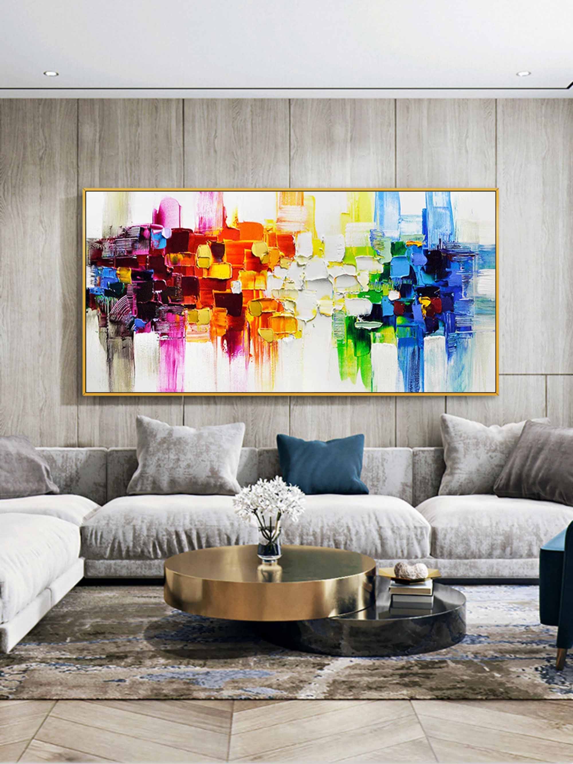 Wall Art Colorful Dynamic Abstract Chaotic