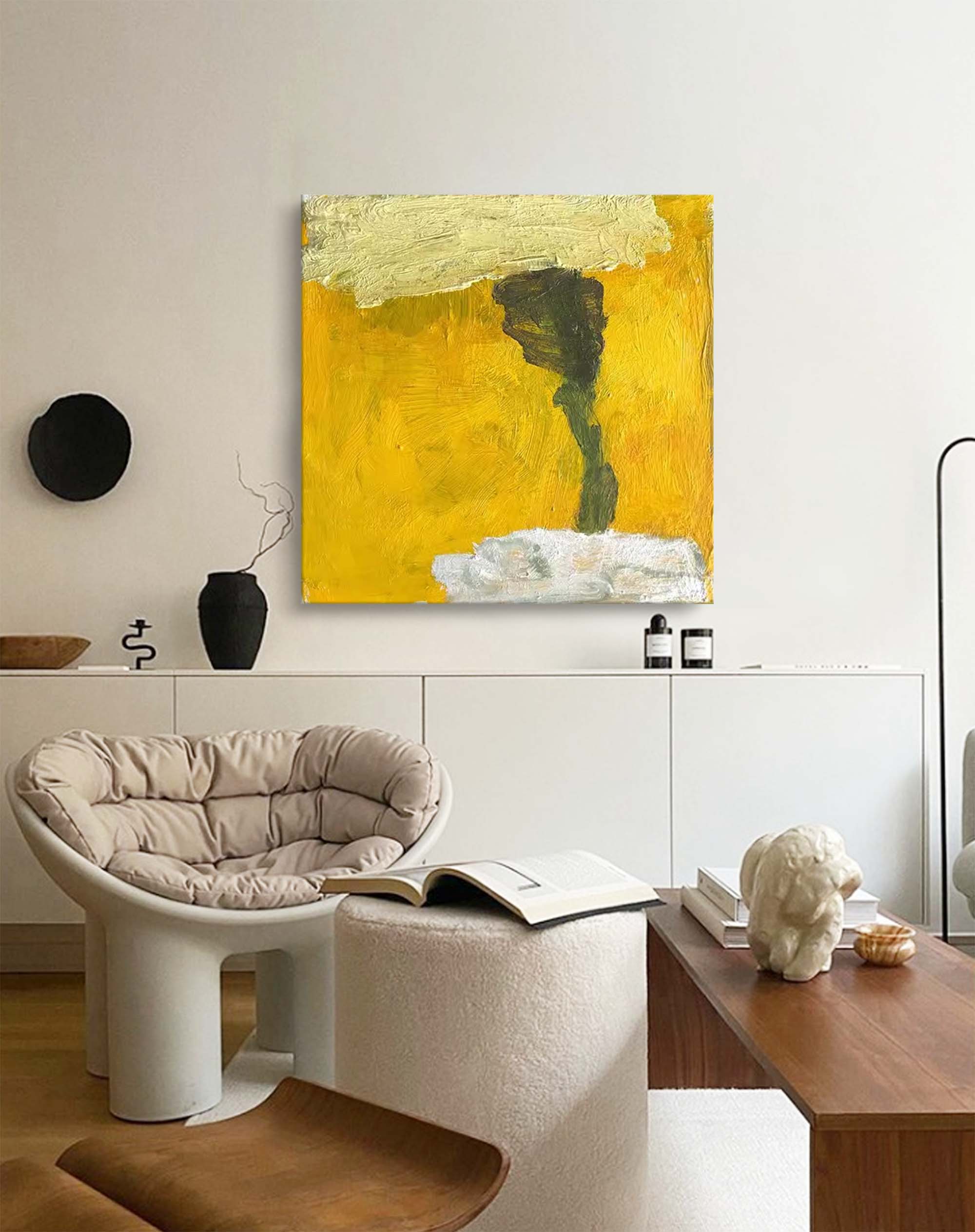 Wall Art Abstract Tree in Gold