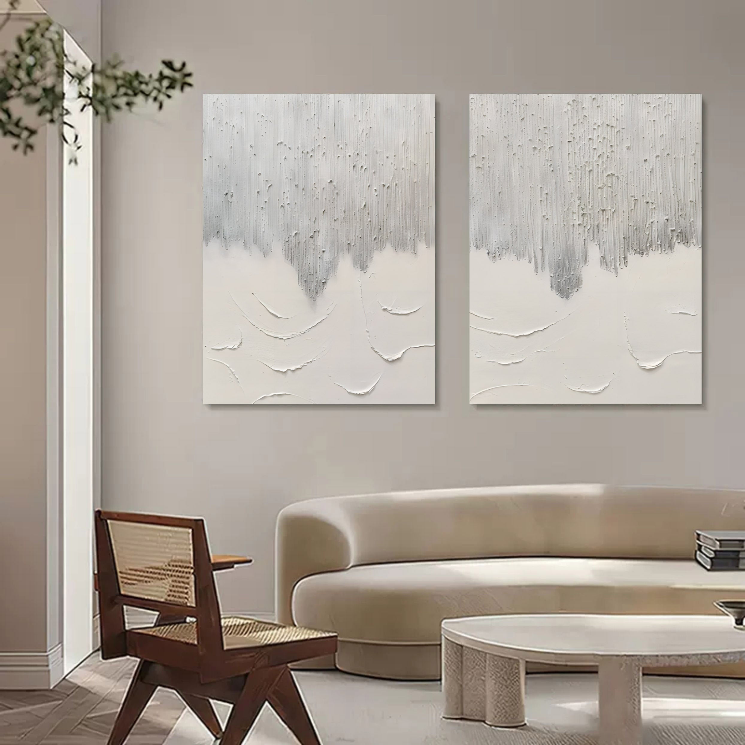 Abstract Painting Set Of 2 SP081 - Neutralighting