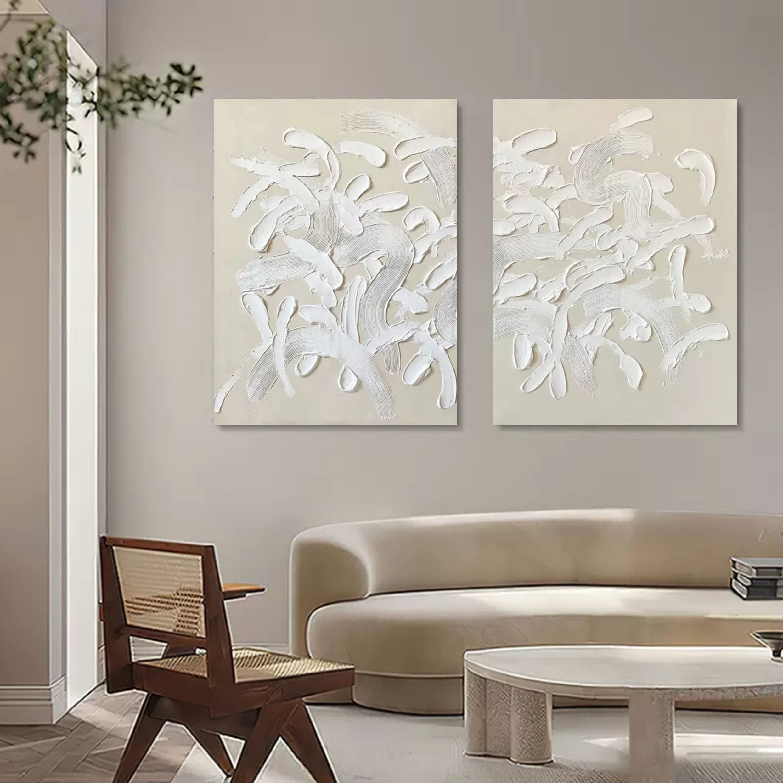 Wall Art Abstract Relief Wabi-Sabi Minimalist