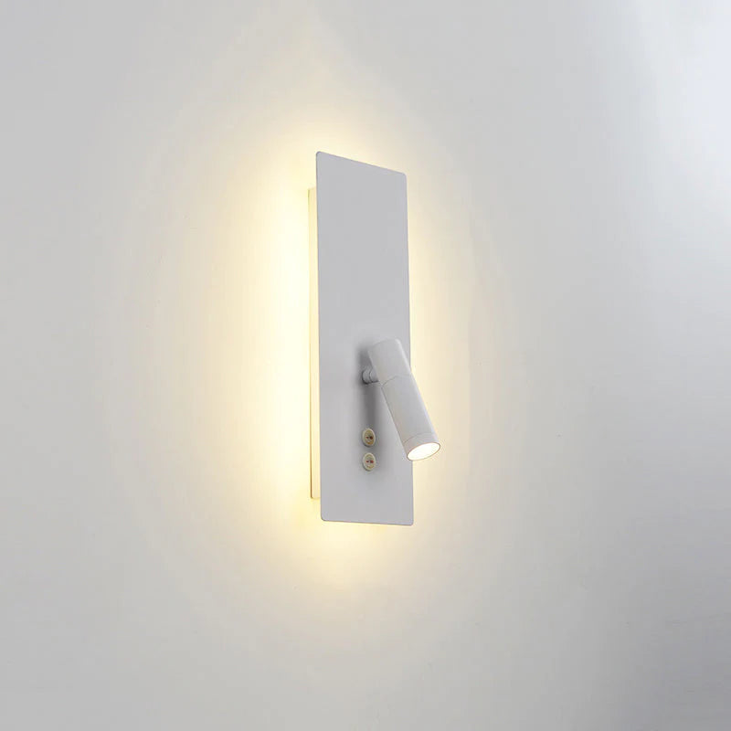 Ray Modern Flashlight Metal/Acrylic Wall Lamp Spotlight, Gold/Black/White - Neutralighting