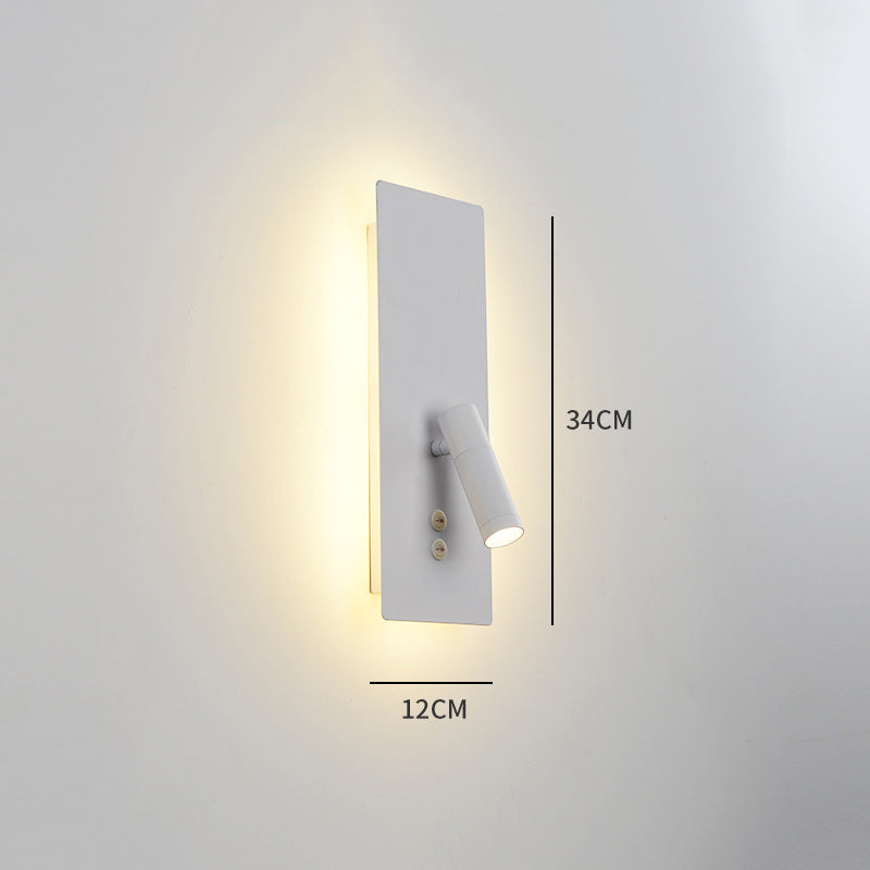 Ray Modern Flashlight Metal/Acrylic Wall Lamp Spotlight, Gold/Black/White - Neutralighting