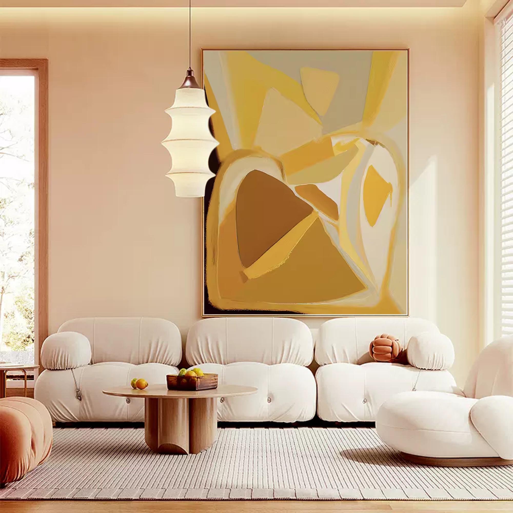 Abstract Canvas Art AB071 - Neutralighting