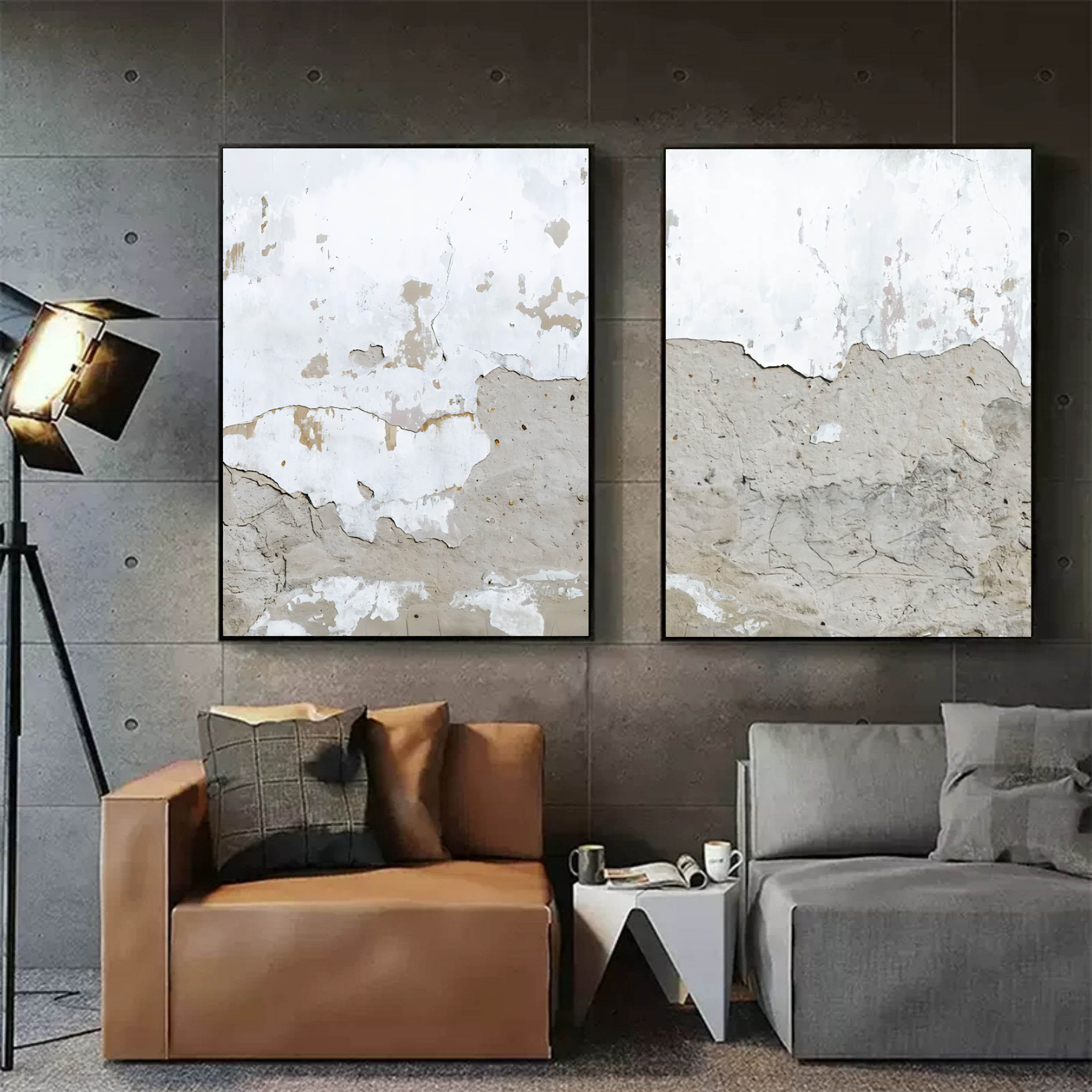 Abstract Painting Set Of 2 SP077 - Neutralighting