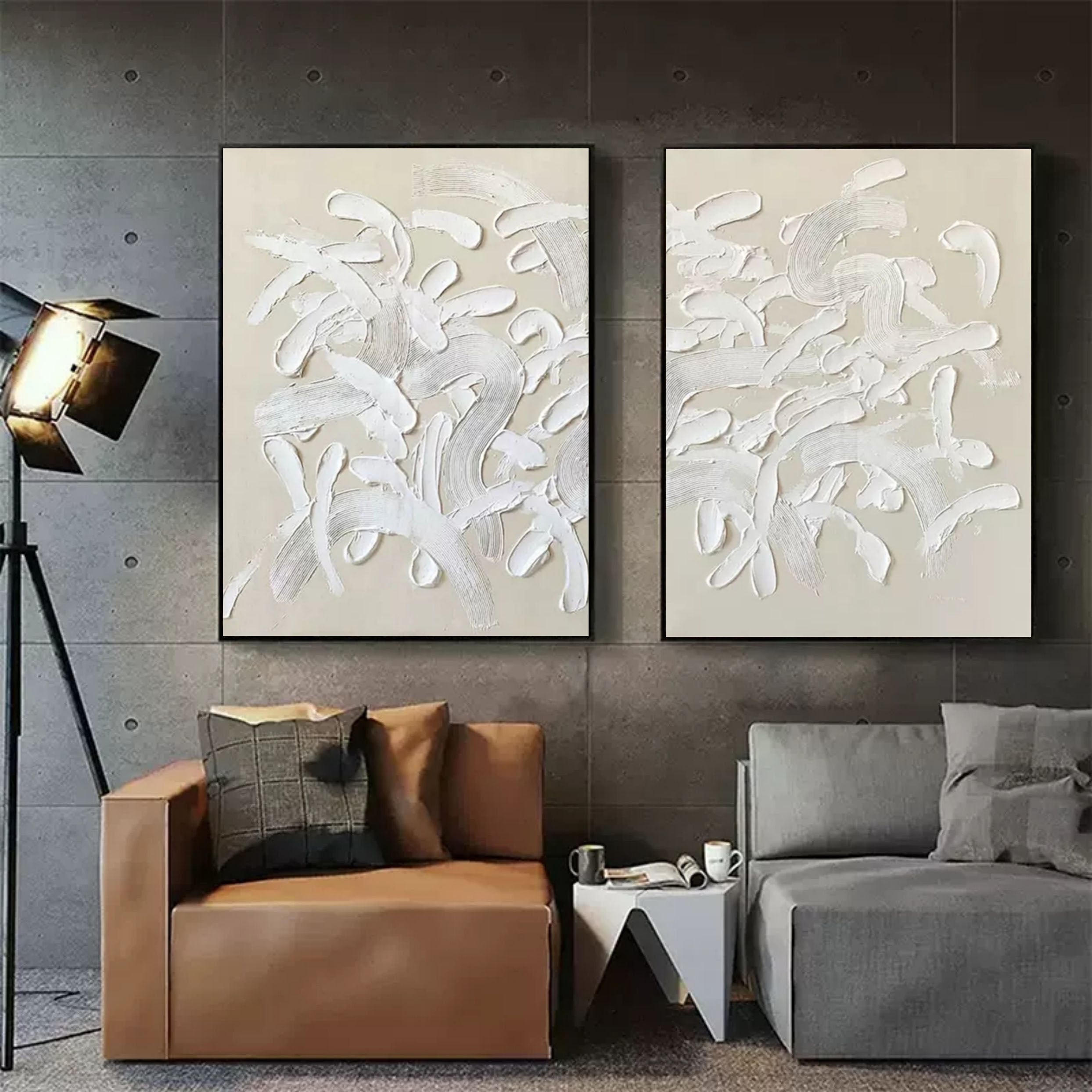 Wall Art Abstract Relief Wabi-Sabi Minimalist