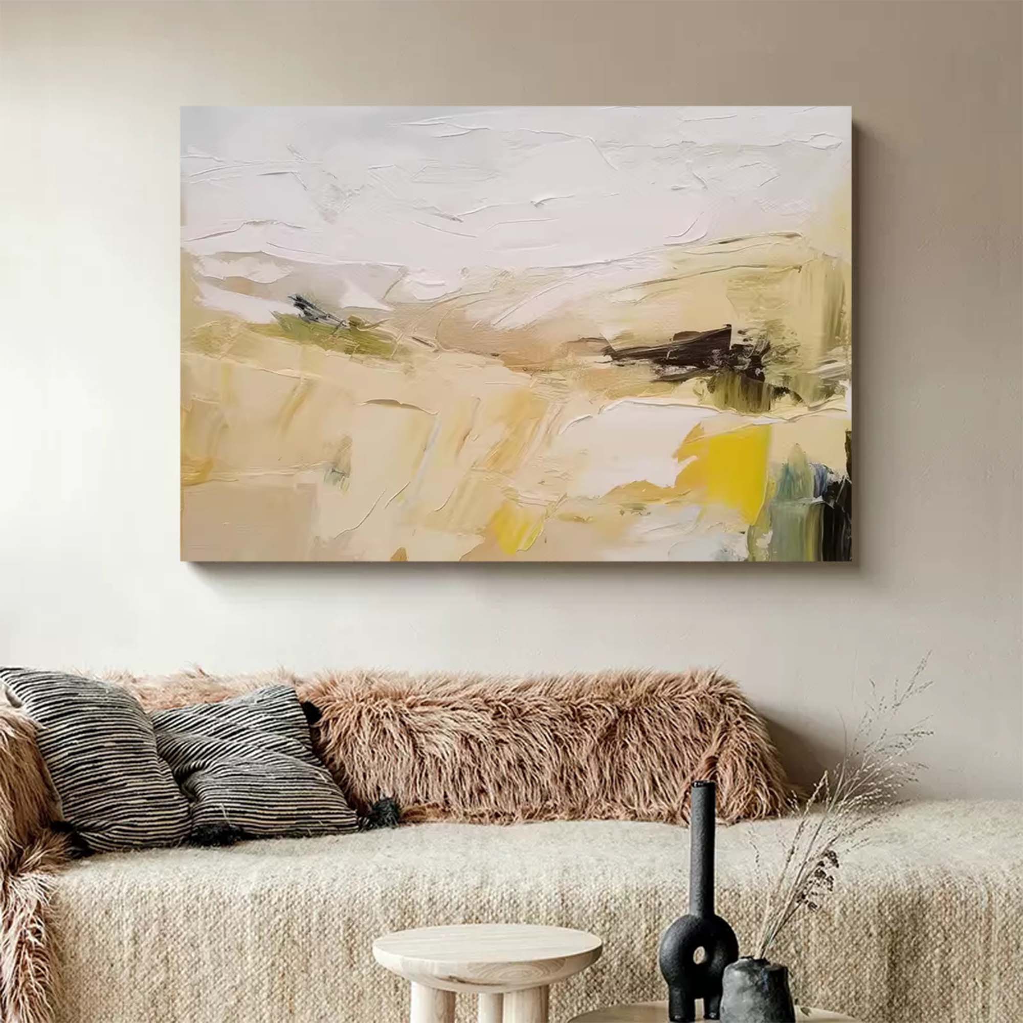 Abstract Canvas Art AB069 - Neutralighting