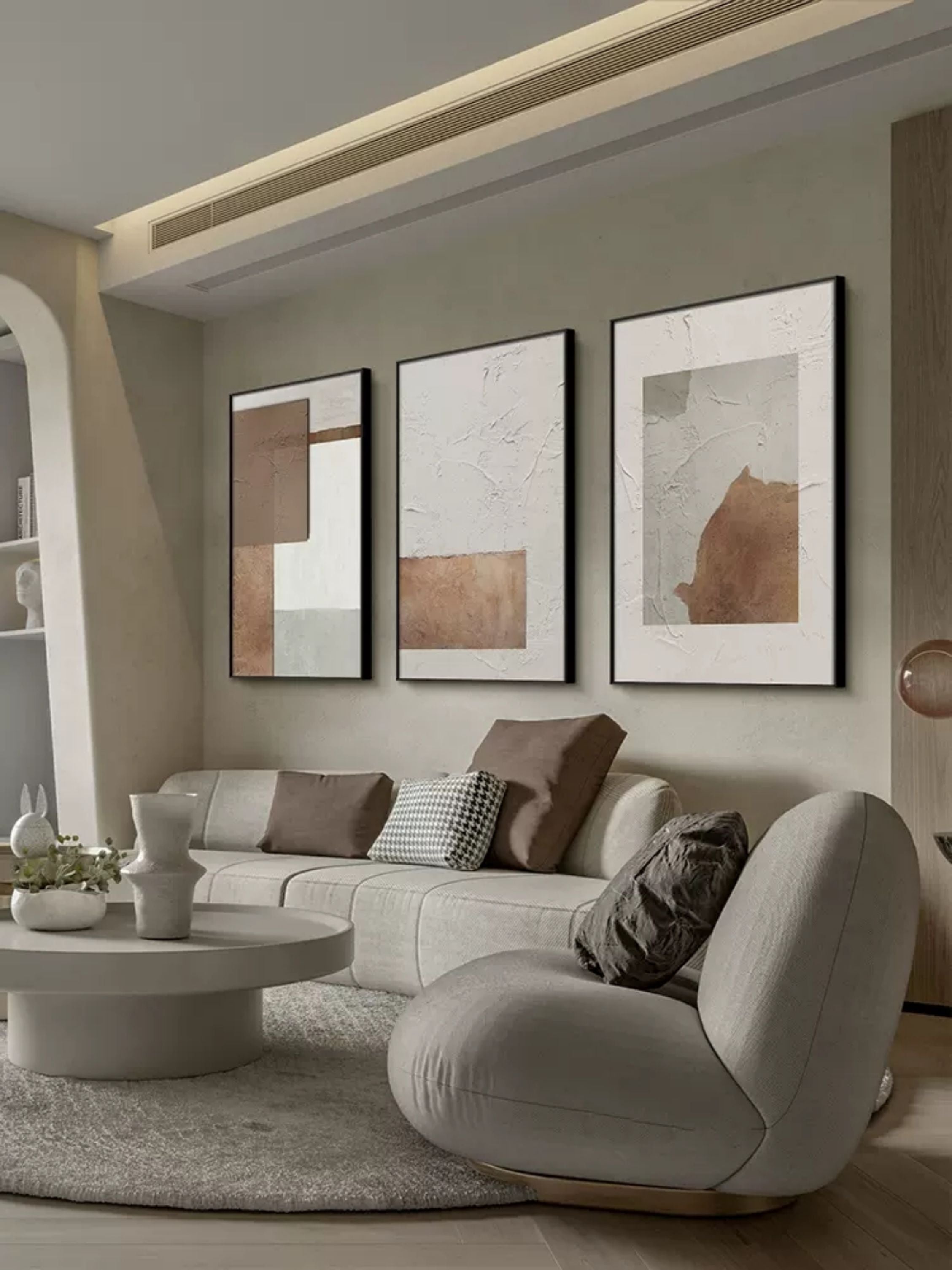 Abstract Painting Set of 3 SP034 - Neutralighting
