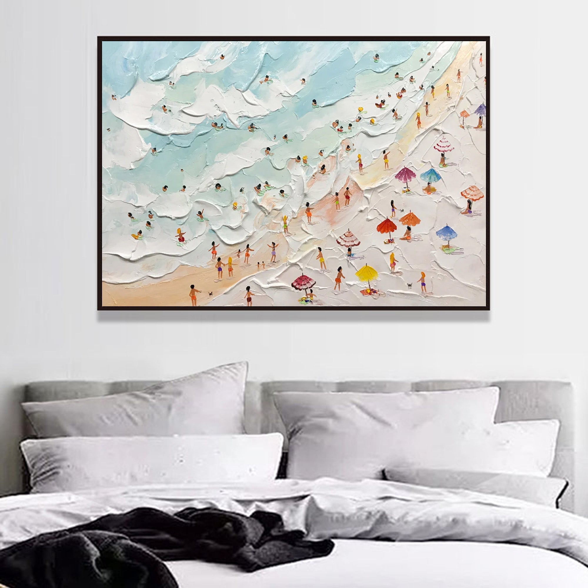 Vacation Plaster Art Texture Wall Art